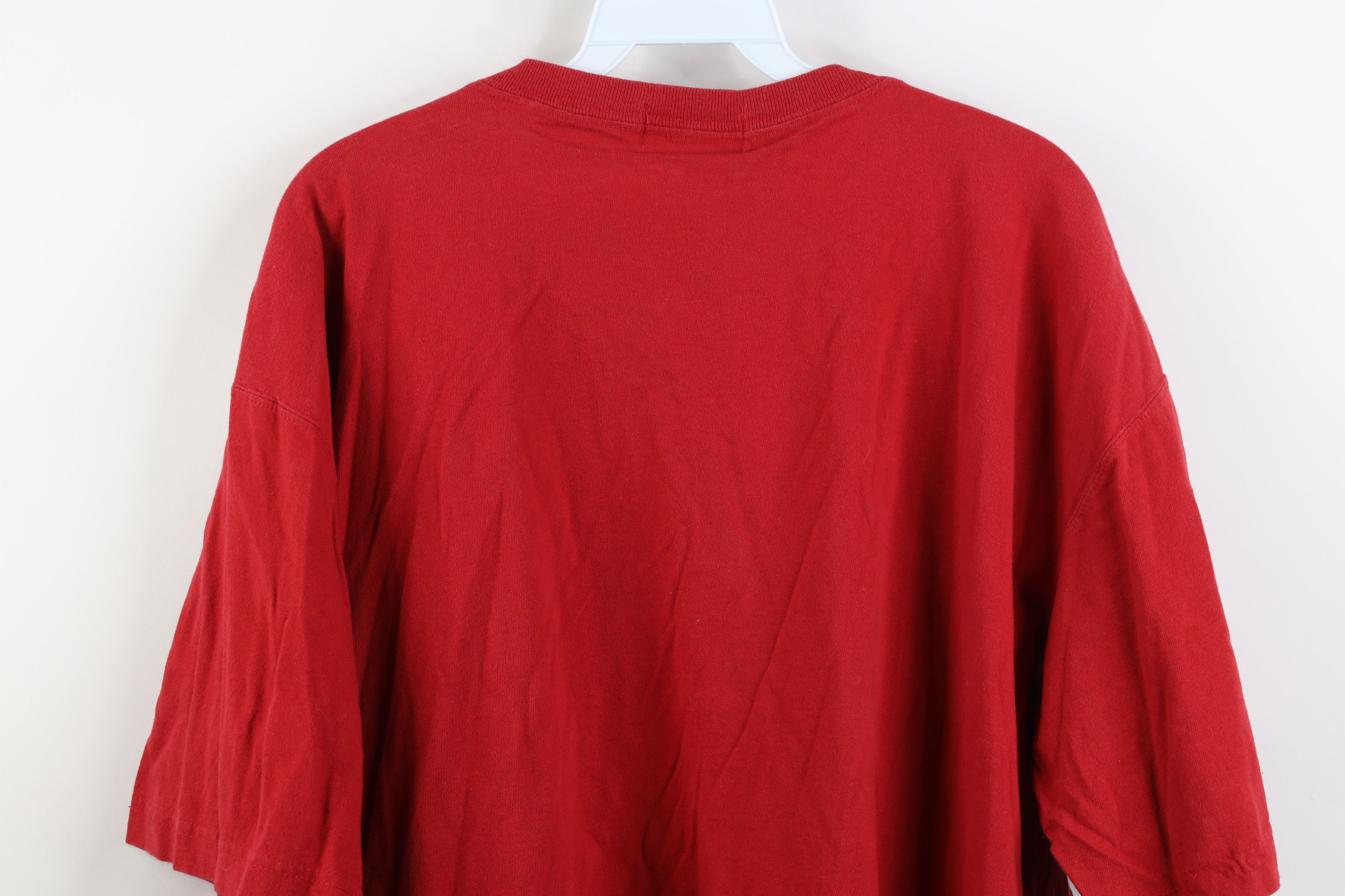 Eddie Bauer Vintage 90s Eddie Bauer Baggy Fit Cotton T-Shirt Red USA Size US XL / EU 56 / 4 - 12 Thumbnail