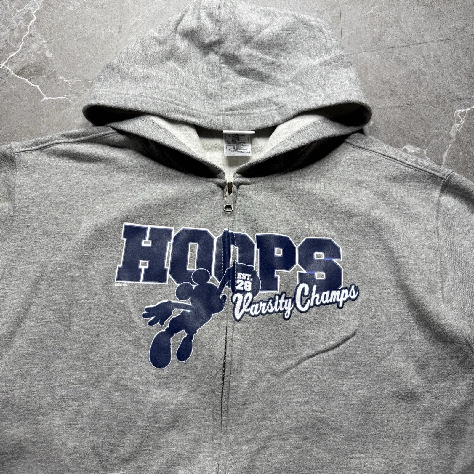 Vintage Disney Store Varsity Champs Hoops Mickey Full Zip Hoodie Y2K Size US L / EU 52-54 / 3 - 2 Thumbnail