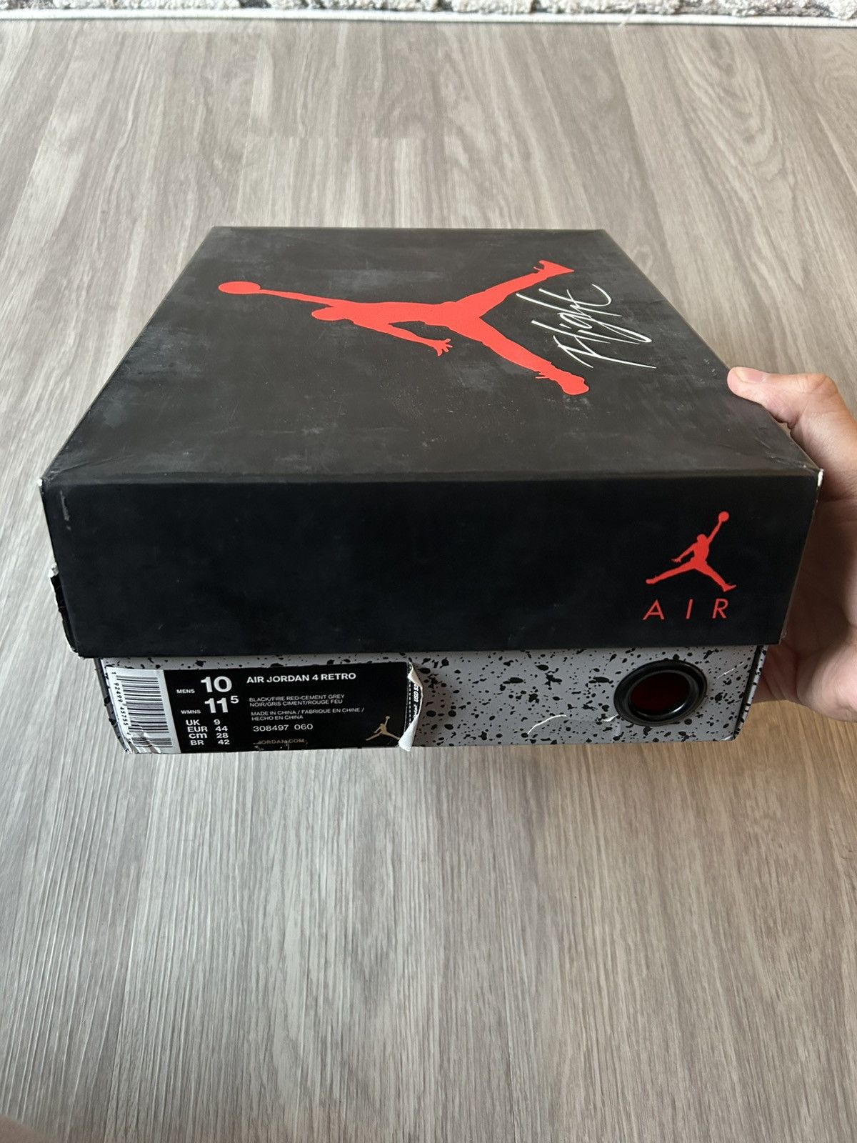 Jordan Brand Air Jordan Retro 4 Bred 2019 Size 10 Size US 10 / EU 43 - 22 Thumbnail