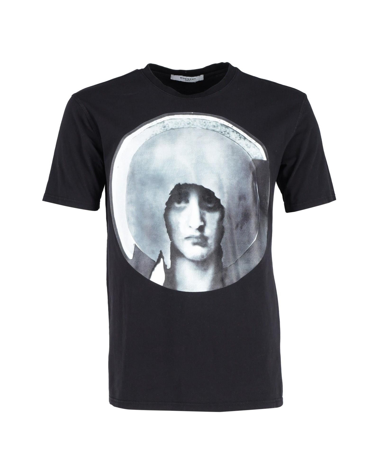 image of Bold Givenchy Madonna Graphic Print T-Shirt In Black Cotton, Men's (Size XL)