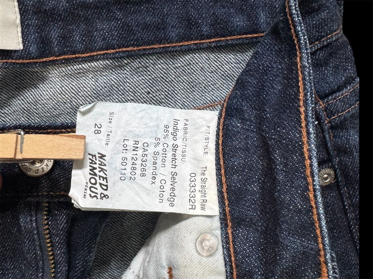 Naked & Famous Indigo Stretch Salvage Denim Jeans Size 28" / US 6 / IT 42 - 5 Thumbnail