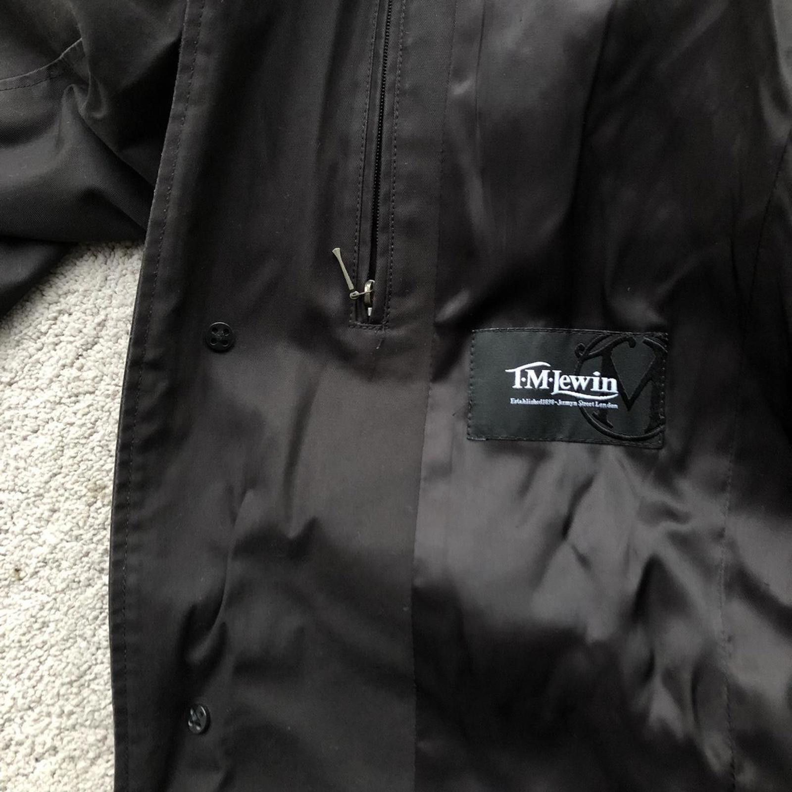 T.M. Lewin T.M. Lewis Lined Trench Coat Overcoat Size US M / EU 48-50 / 2 - 4 Thumbnail