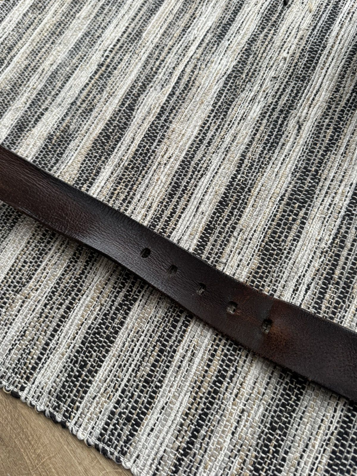 Diesel Diesel Vintage Metal Logo Leather Brown Mens Belt 34-36 Size 34 - 9 Thumbnail
