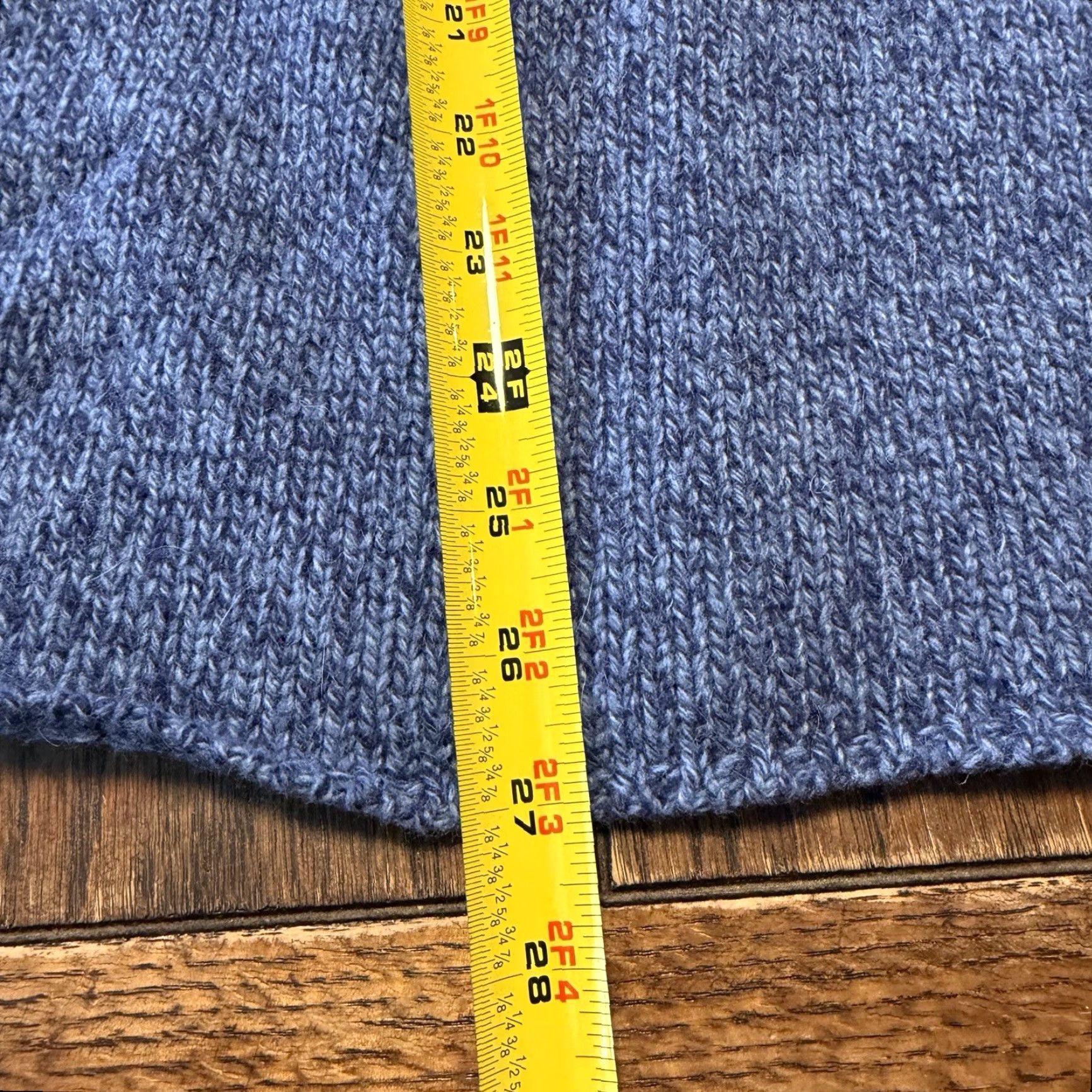 Vintage VINTAGE LL Bean Turtleneck Sweater Merino Wool Angora Womens XL Rabbit Hair Blue Size XL / US 12-14 / IT 48-50 - 5 Thumbnail