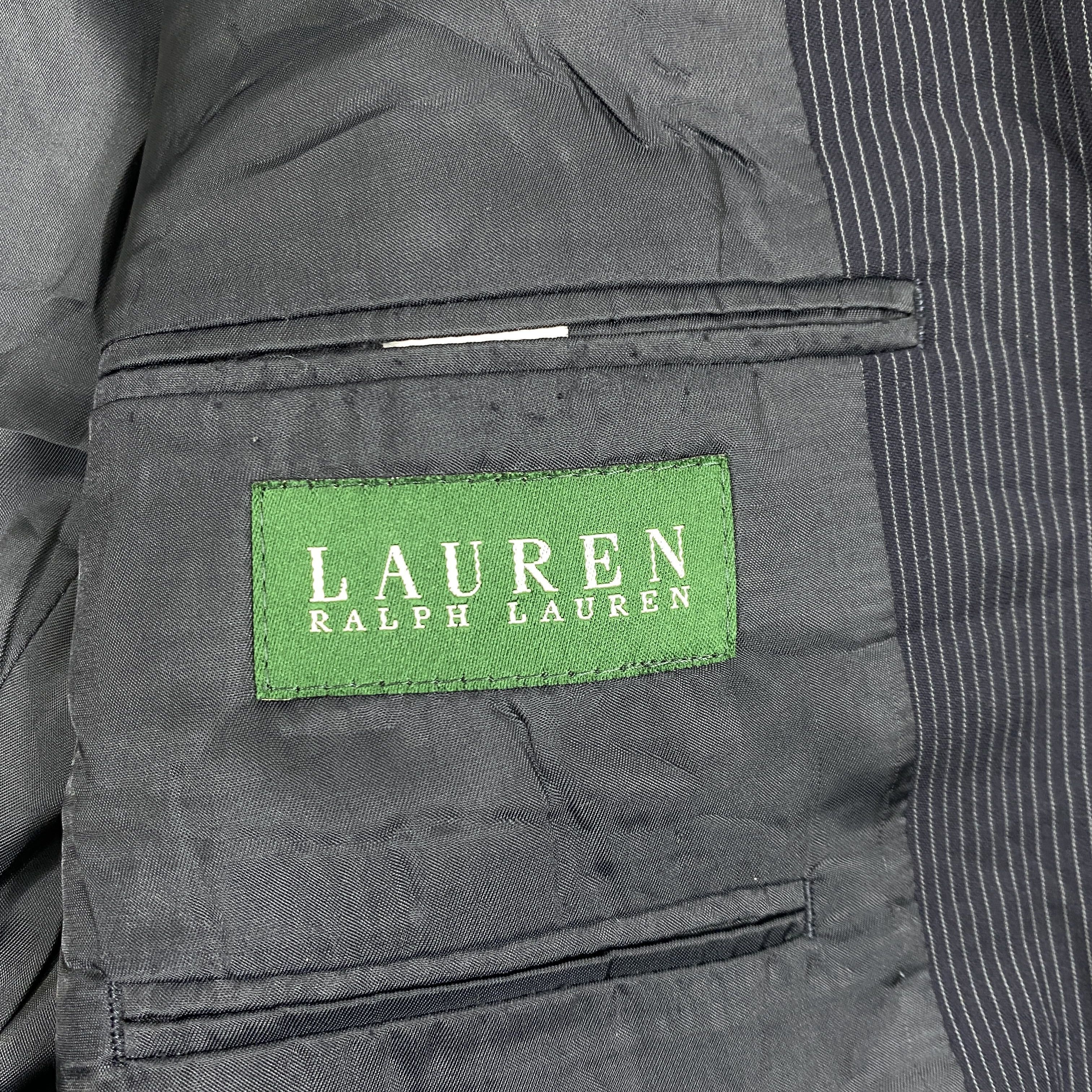 Japanese Brand Ralph Lauren Striped Navy Blazer -J129 Size US L / EU 52-54 / 3 - 7 Thumbnail