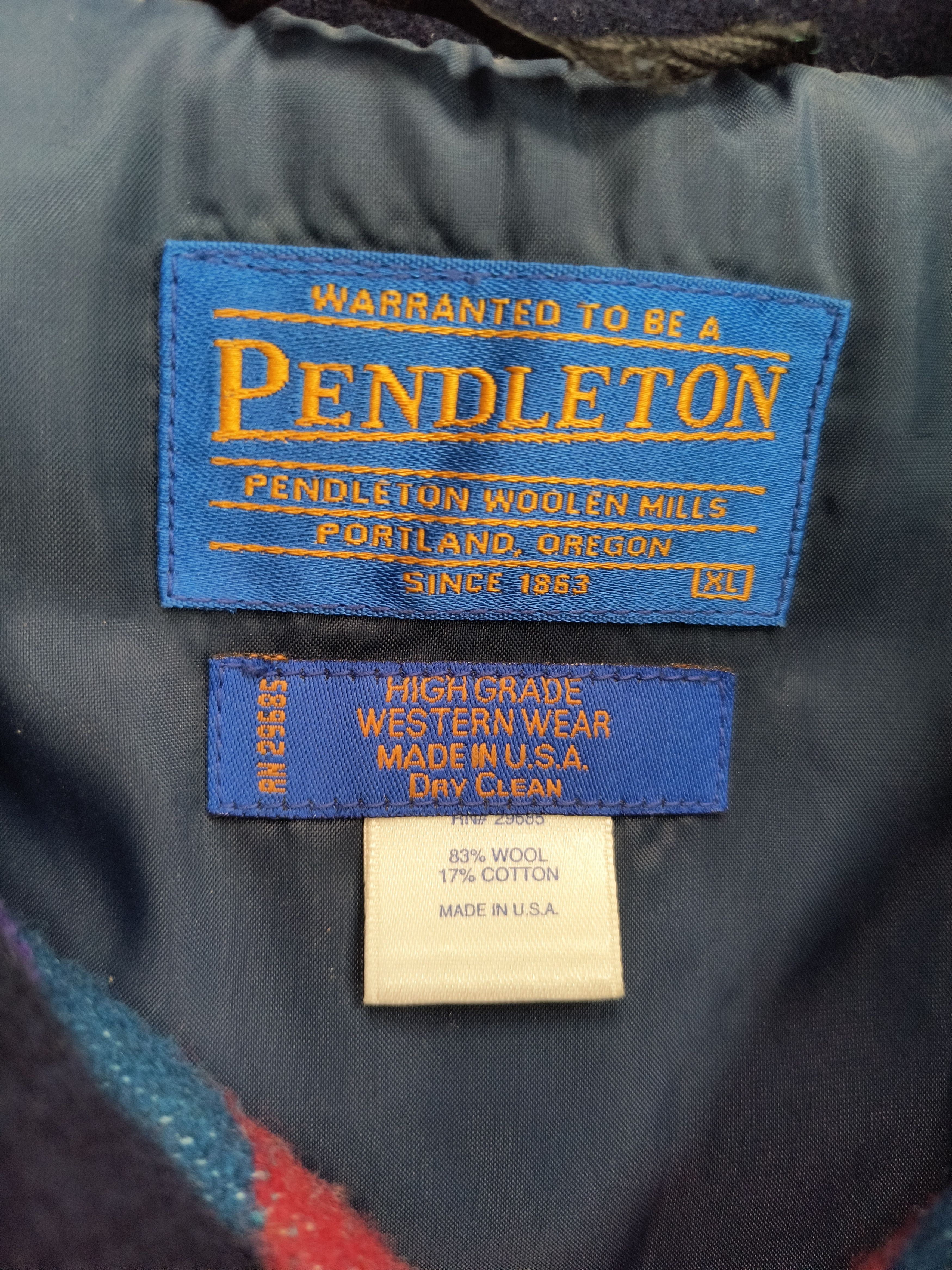 Pendleton Vintage Pendleton native western aztec navajo wool jacket Size US XL / EU 56 / 4 - 4 Thumbnail