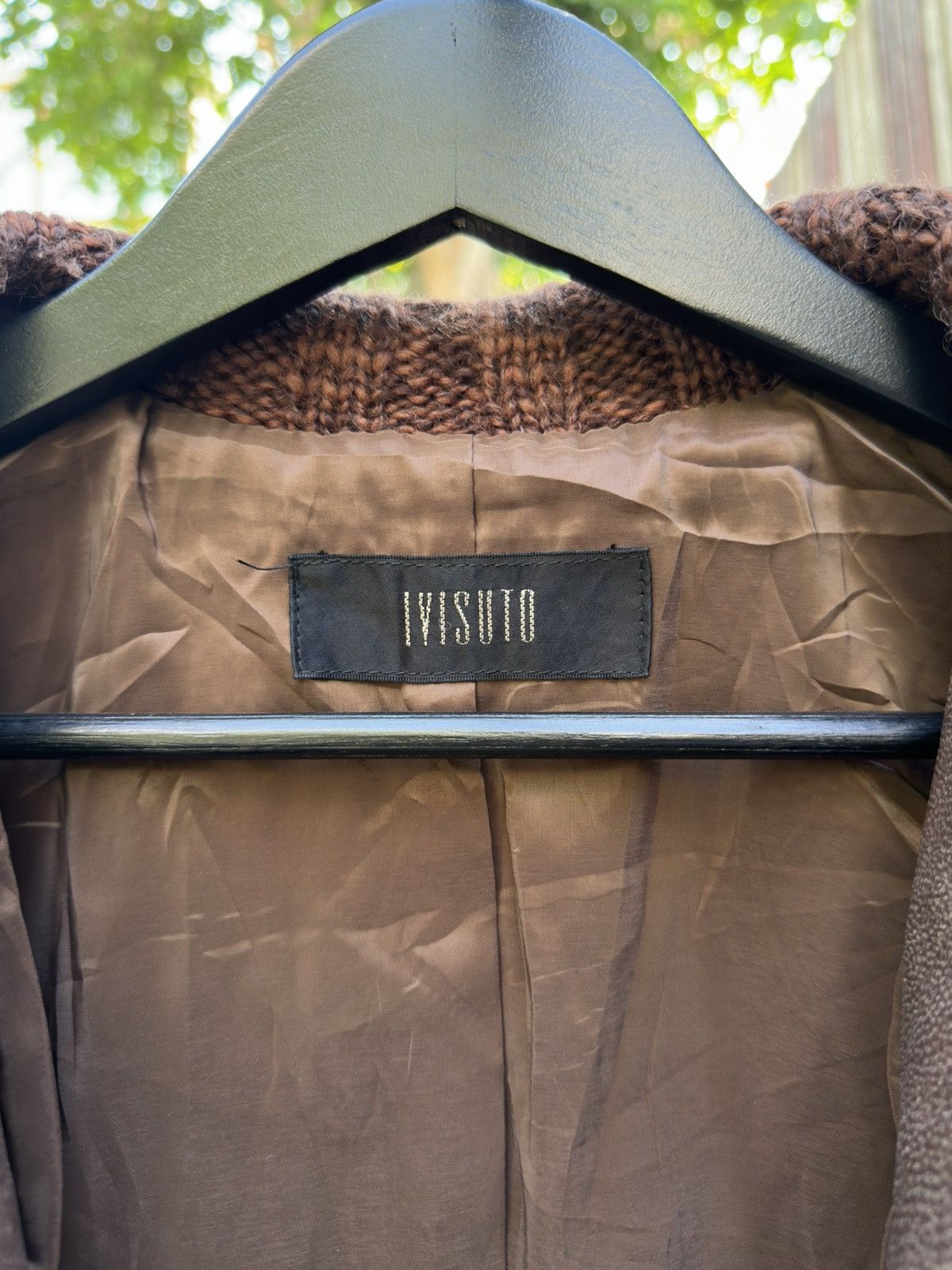 Japanese Brand IVISUTO Hybrid Leather/Knit Jacket Size M / US 6-8 / IT 42-44 - 8 Thumbnail