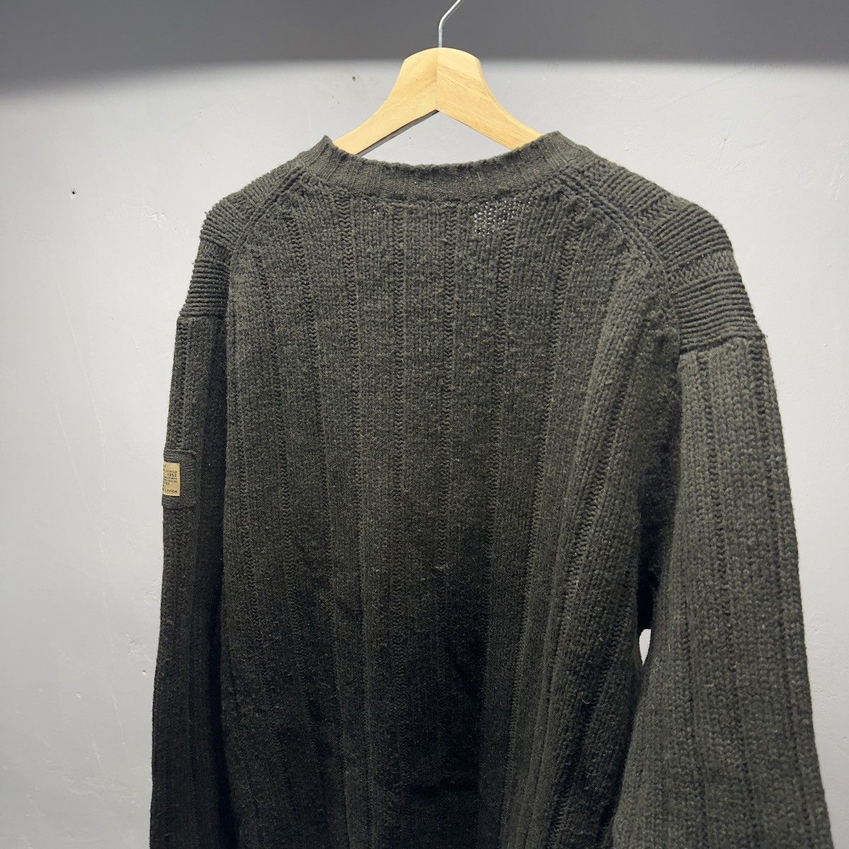 Vintage Vintage Abercrombie Dark Green Wool Sweater ERD Grunge RRL Size US L / EU 52-54 / 3 - 6 Thumbnail