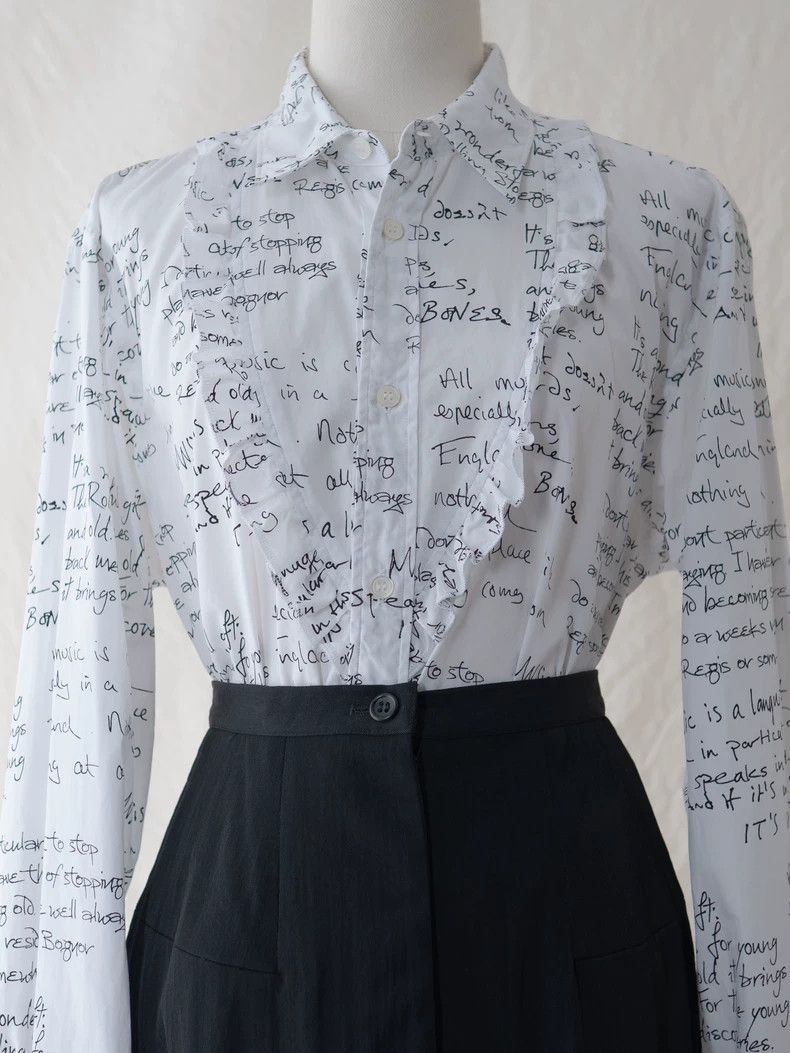 Comme des Garcons Comme Des Garcons Rolling Stones Poems Handwritten English Size S / US 4 / IT 40 - 6 Thumbnail