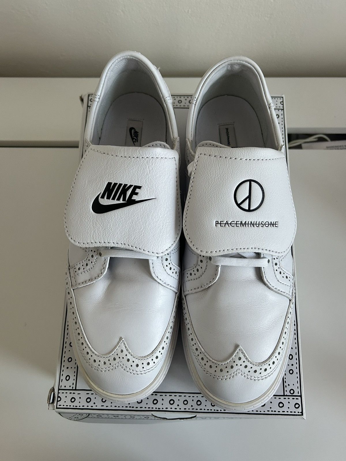 Nike × peaceminusone White Nike Kwondo1 x Peaceminusone Size US 10 / EU 43 - 1 Thumbnail