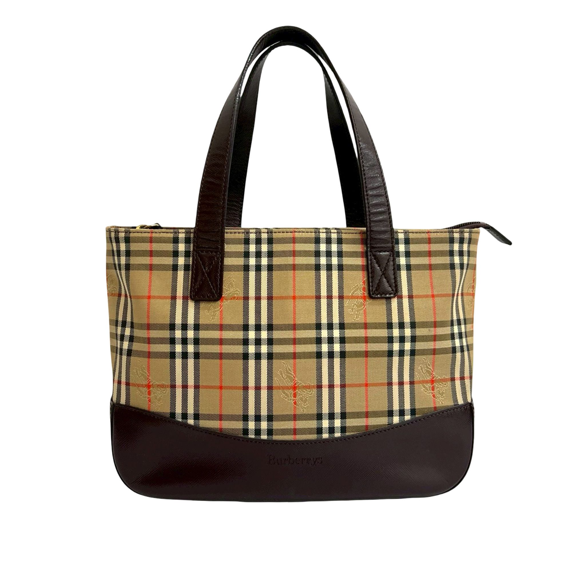 Burberry Burberry Haymarket Check Canvas Tote Size ONE SIZE - 1 Thumbnail
