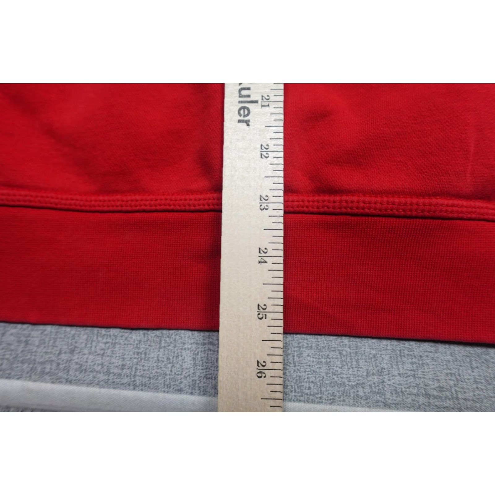 Nike Nike Sweatshirt Mens Large Red Fleece Hoodie Kangaroo Pocket Swoosh Logo Embroidered Size US L / EU 52-54 / 3 - 7 Thumbnail