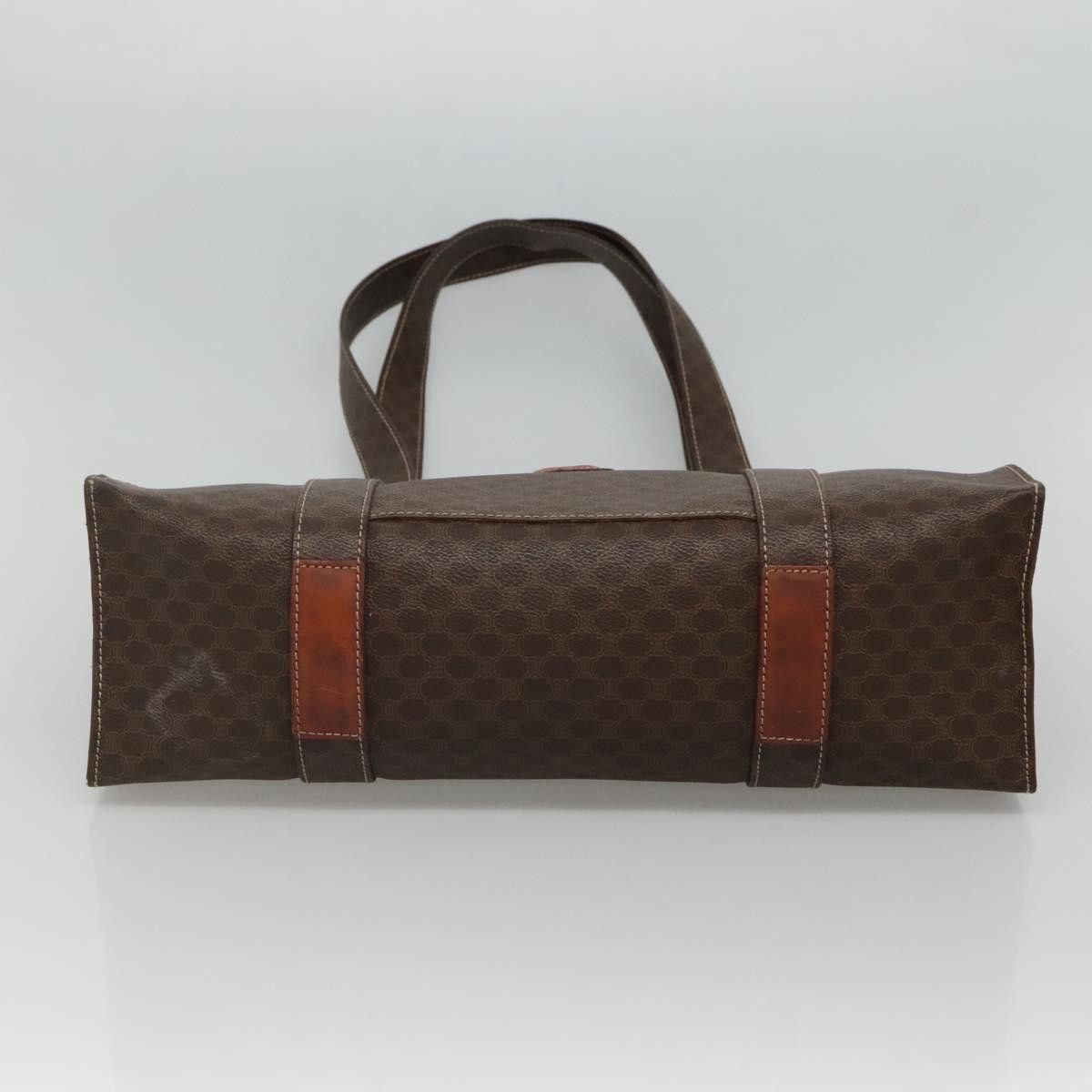 Celine CELINE Macadam Canvas Shoulder Bag Pvc Leather Brown Gold Size ONE SIZE - 9 Thumbnail
