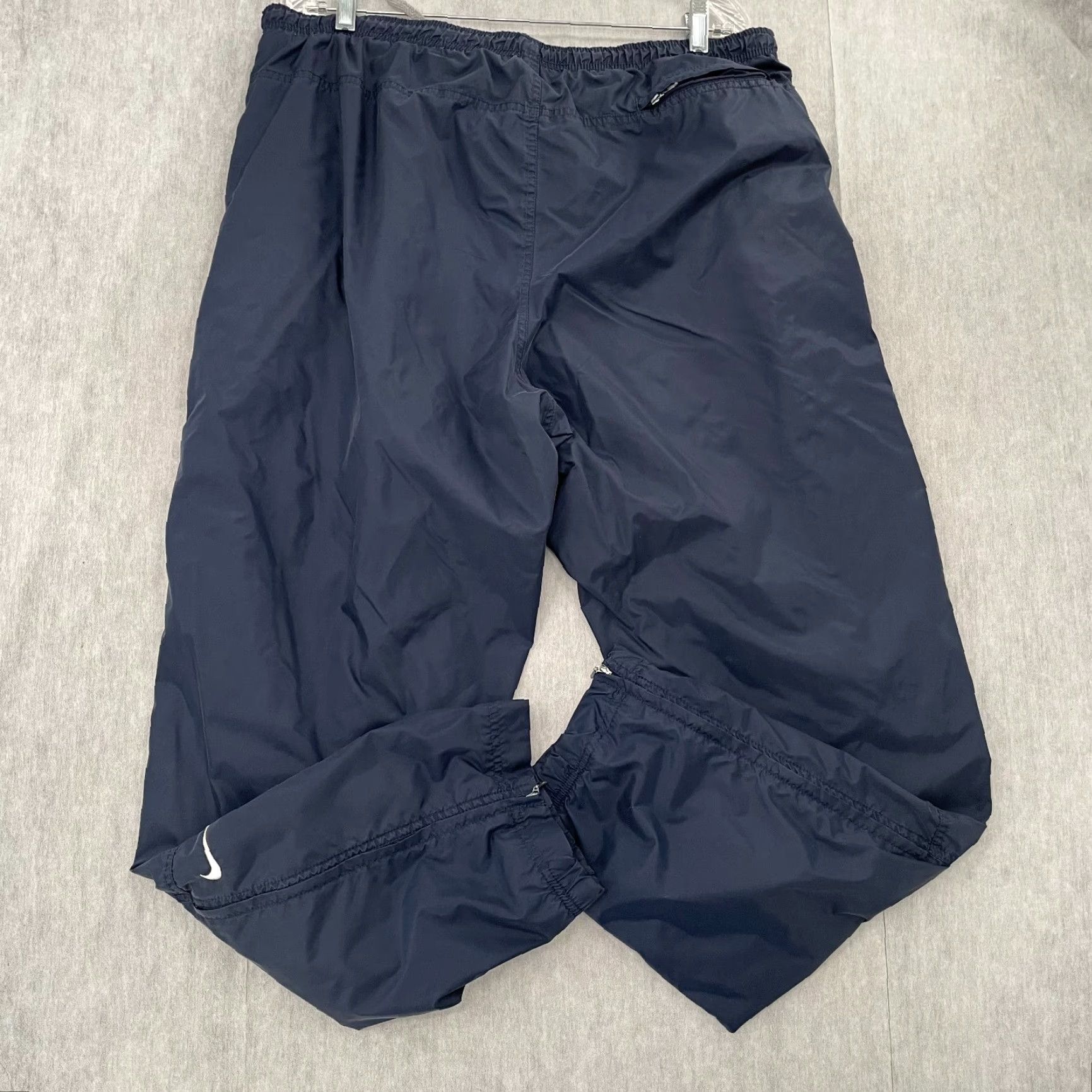 Nike VINTAGE Nike Jogger Pants Adult Large Blue Swoosh Athletic Mens L Size US 36 / EU 52 - 2 Thumbnail