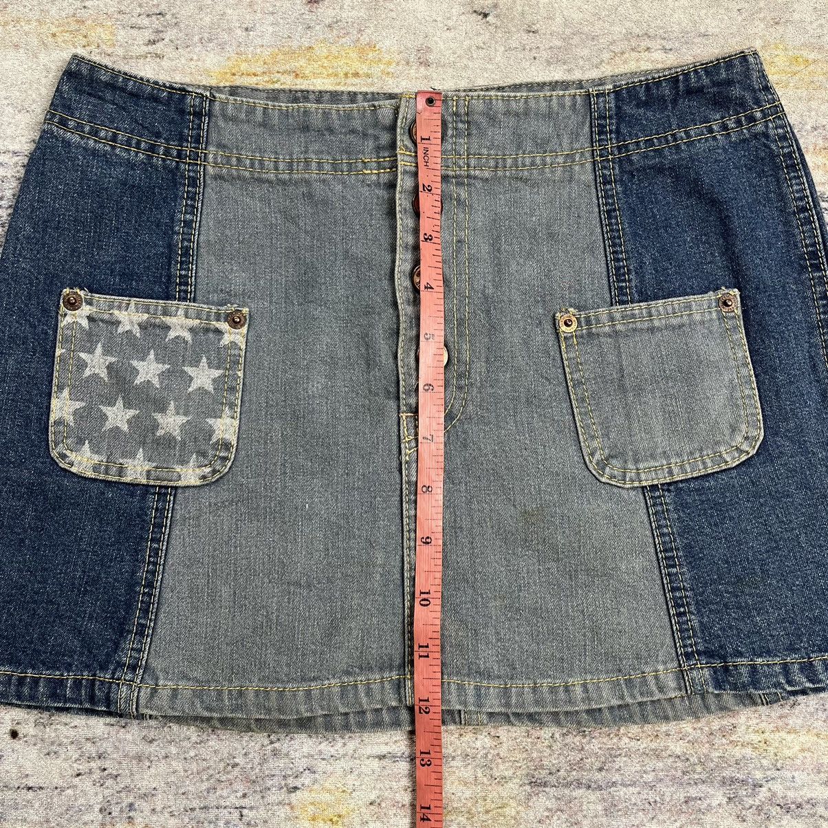 Hysteric Glamour × Japanese Brand × Le Grande Bleu (L.G.B.) Vintage y2k 90s Hysteric Glamour star mini skirt Size 28" / US 6 / IT 42 - 4 Thumbnail