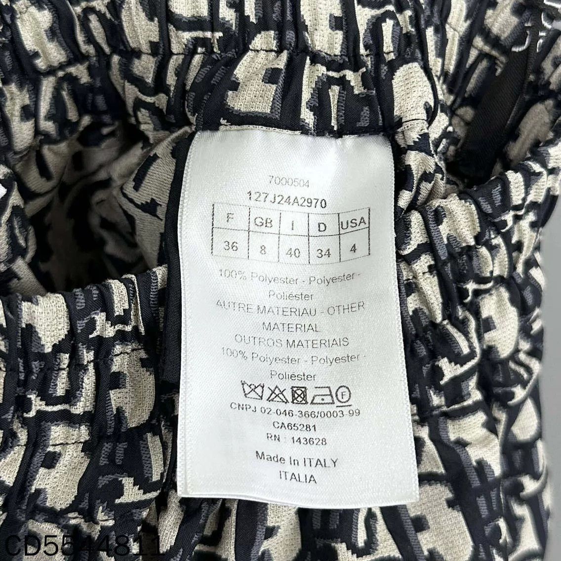 Dior Dior Oblique All Over Print Skirt Women's 36 Size 26" / US 2 / IT 38 - 4 Thumbnail
