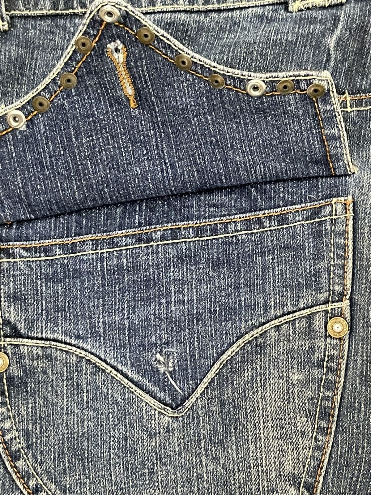 Japanese Brand Flare Jeans Indecent Denim Boot Cut 2🟦2 Size US 31 - 19 Thumbnail