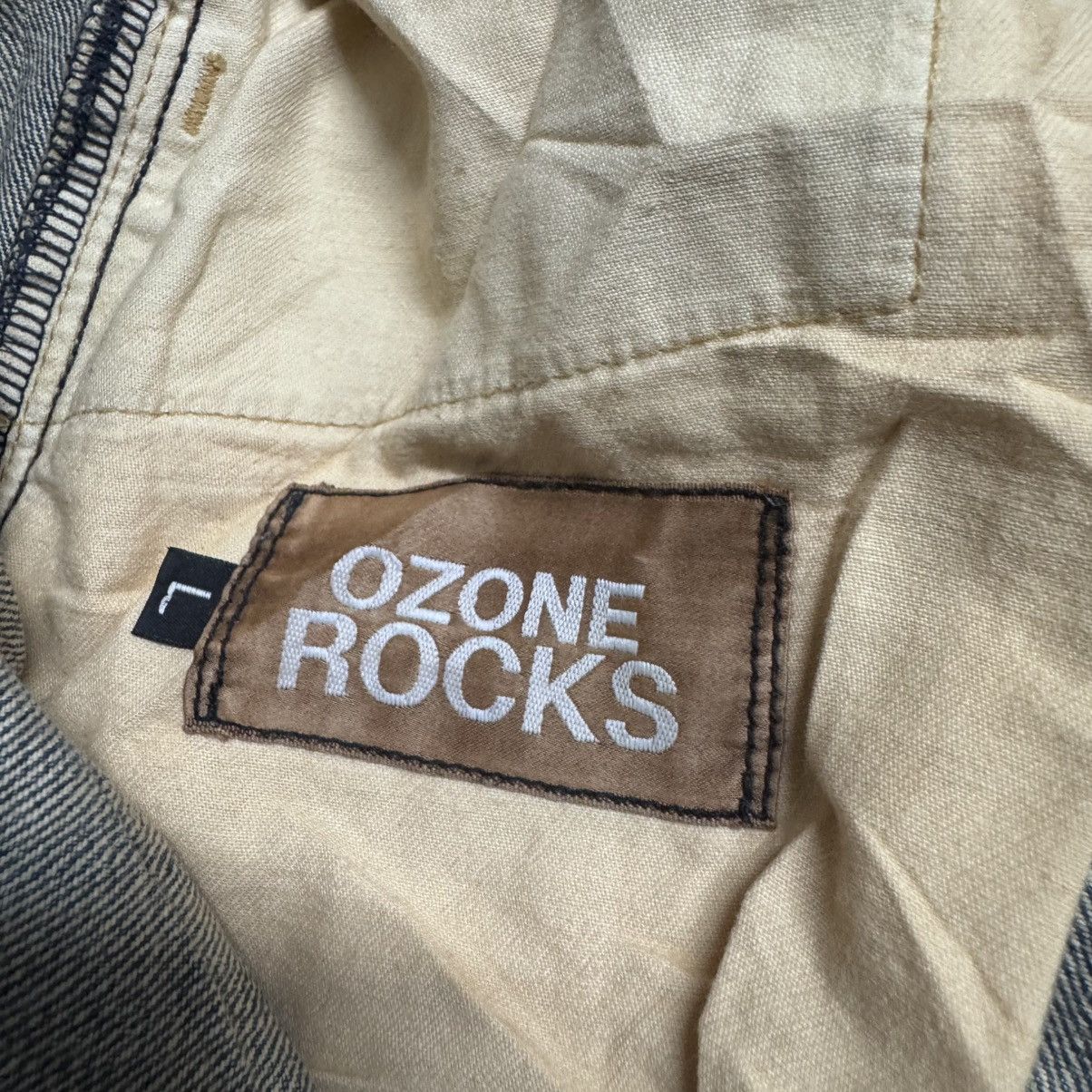 Hysteric Glamour OZONE ROCKS Distressed Denim Painter Jeans Size US 33 - 18 Thumbnail