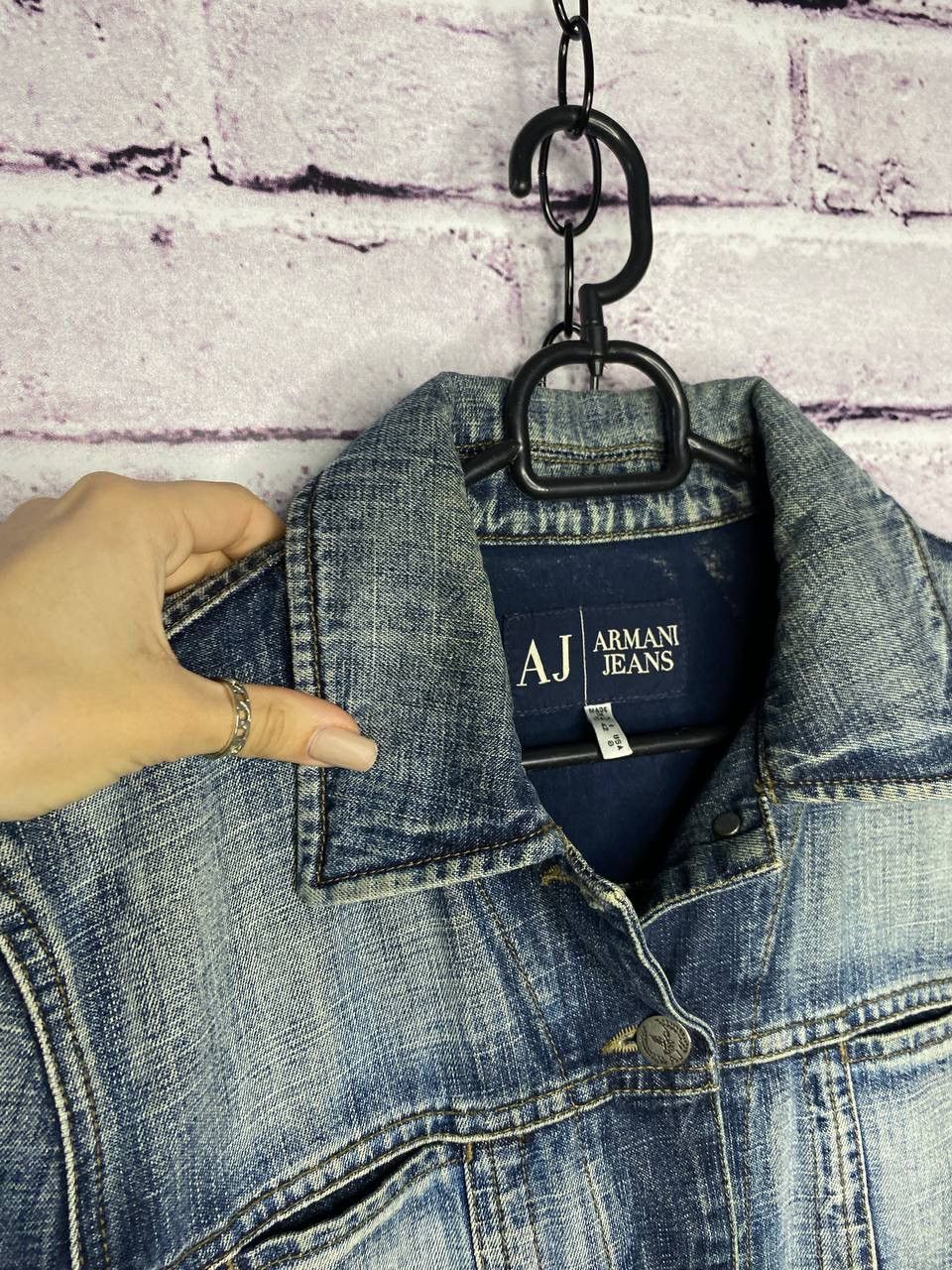 Armani WOMENS VINTAGE RARE ARMANI JEANS DENIM JACKET SiZe S Size S / US 4 / IT 40 - 4 Thumbnail