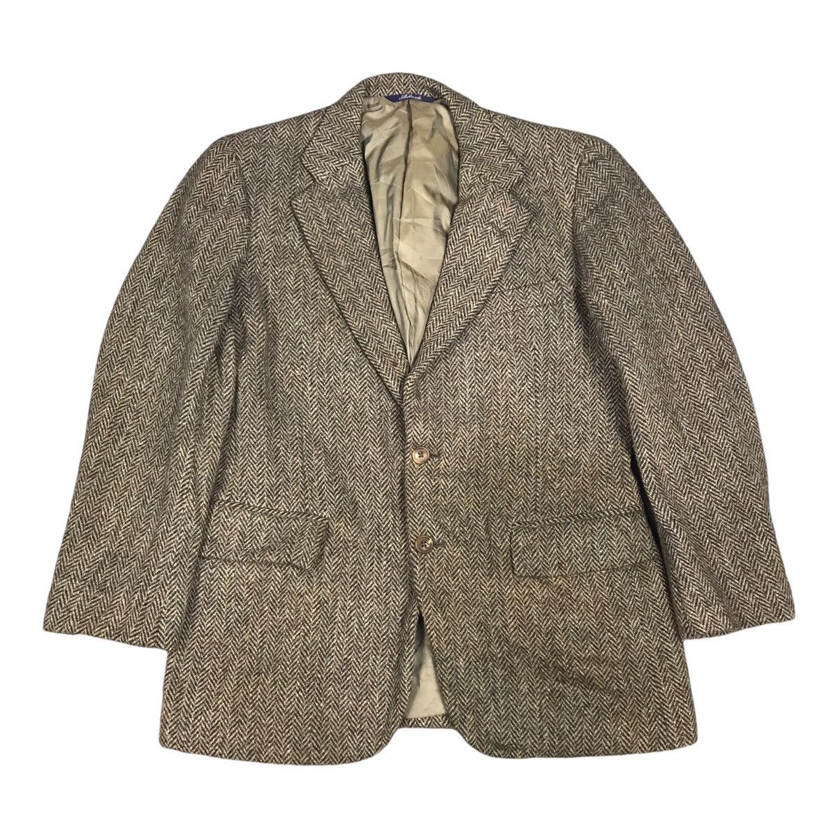Harris Tweed × Vintage HARRIS TWEED WOOL BLAZER JACKET Size US M / EU 48-50 / 2 - 1 Thumbnail