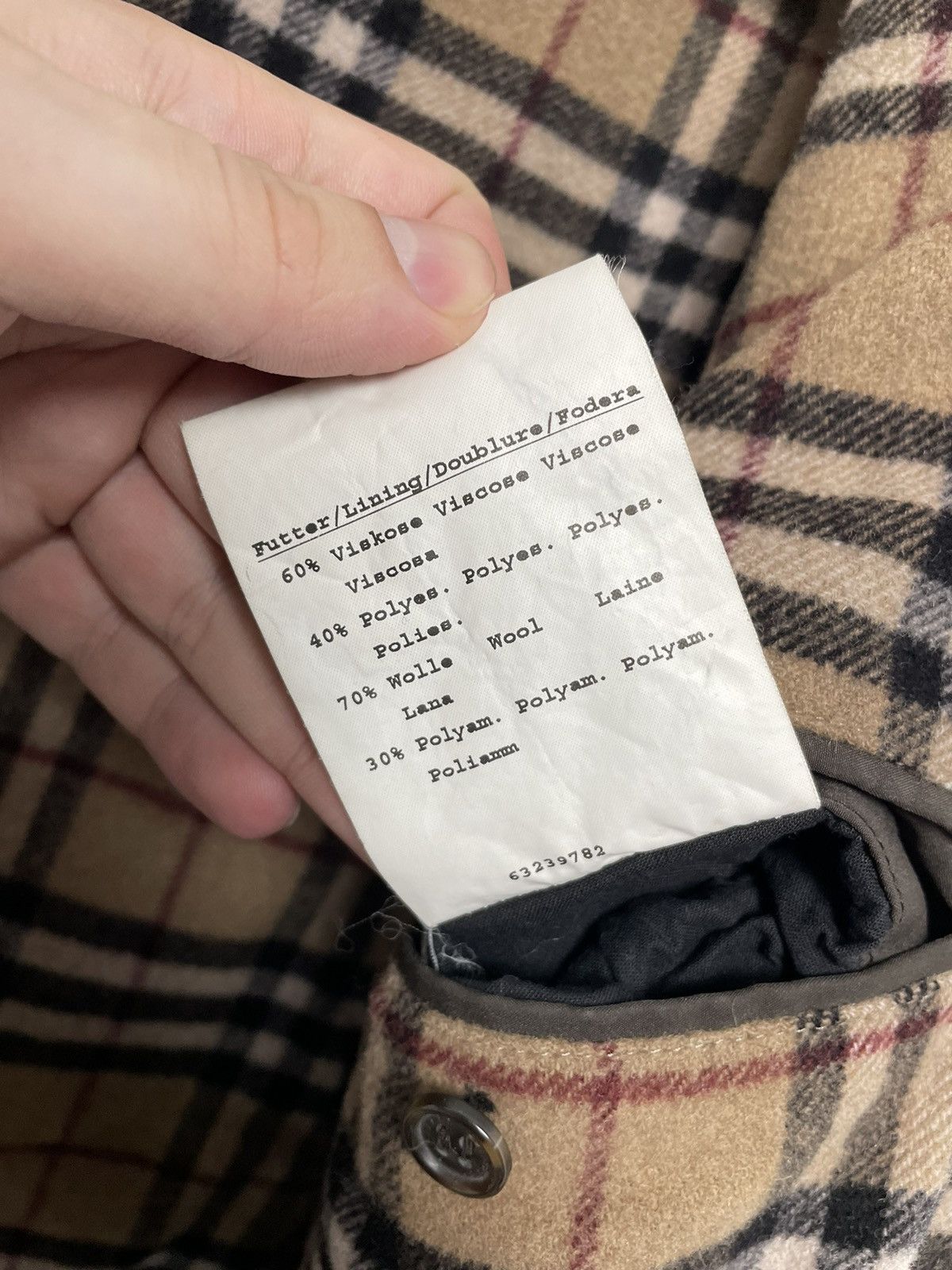 Burberry Burberry London Vintage Jacket nova check wool nylon Size US L / EU 52-54 / 3 - 8 Thumbnail