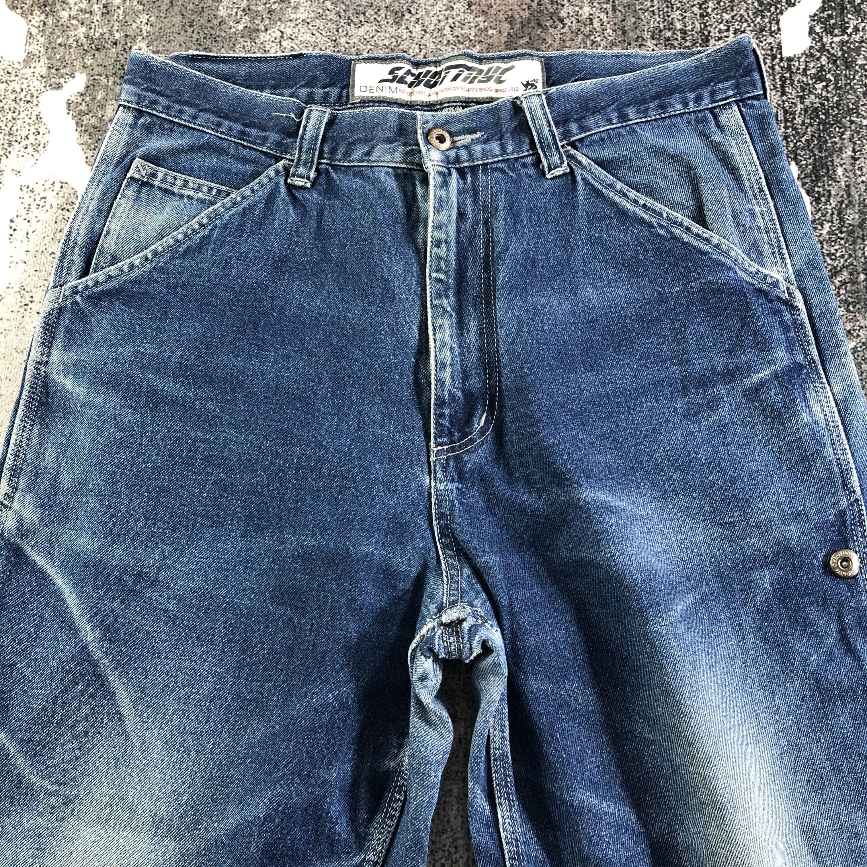 Schott Vintage Schott NYC Baggy Jeans Denim Size US 34 / EU 50 - 3 Thumbnail
