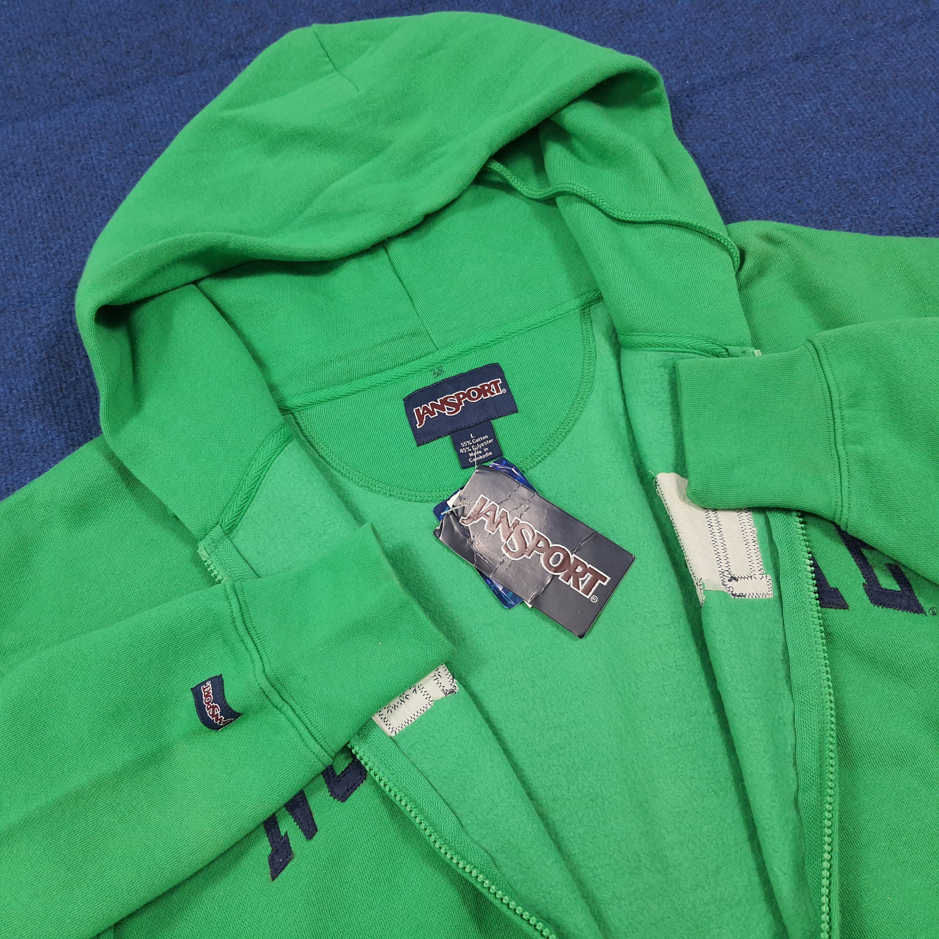 Jansport Vintage University of Notre Dame Hoodie Zip Up C287N28 Size US L / EU 52-54 / 3 - 5 Thumbnail