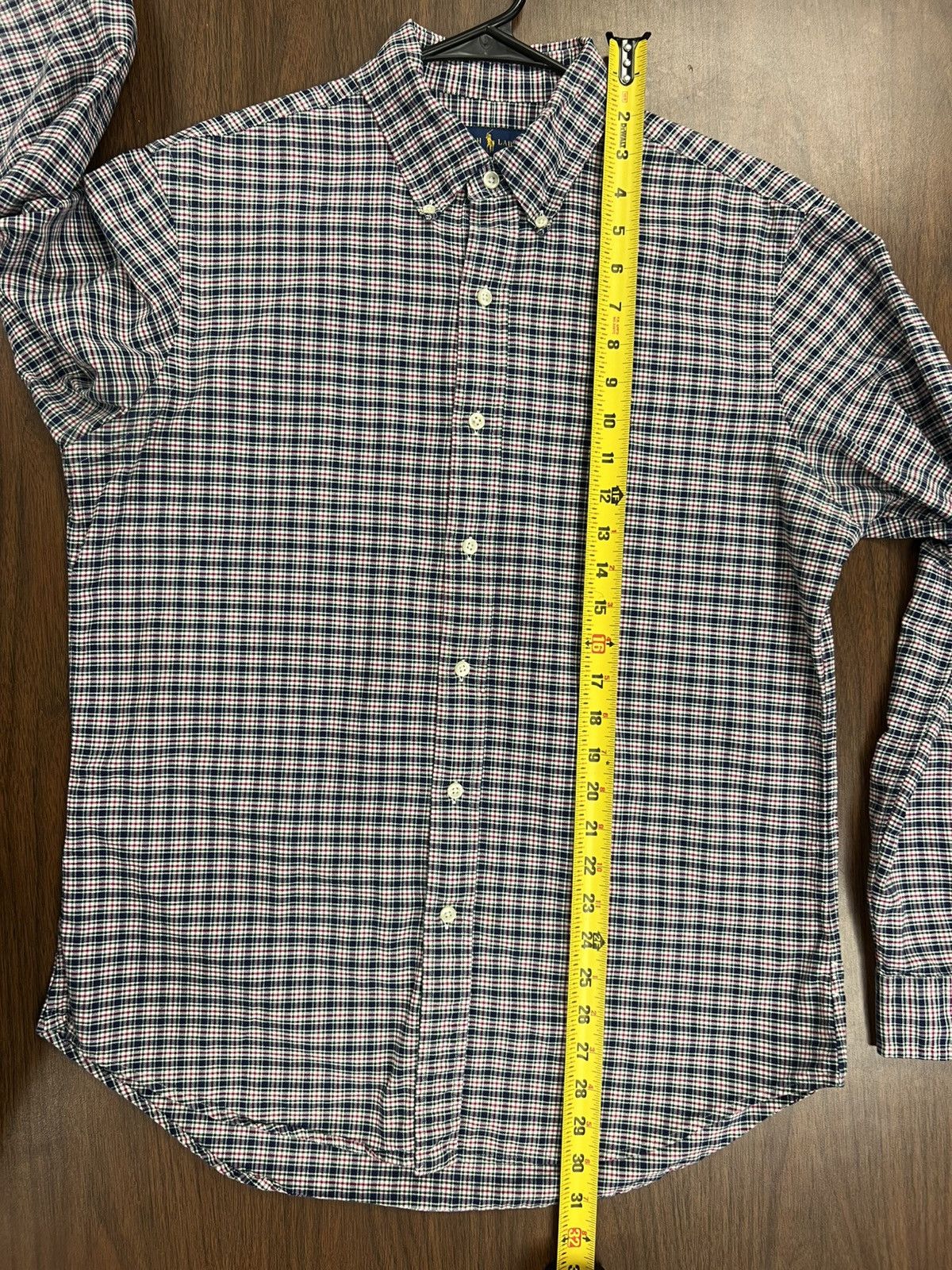 Designer × Polo Ralph Lauren × Vintage Vintage Ralph Lauren Plaid Shirt Long Sleeve Men's L Cotton Size US M / EU 48-50 / 2 - 8 Thumbnail