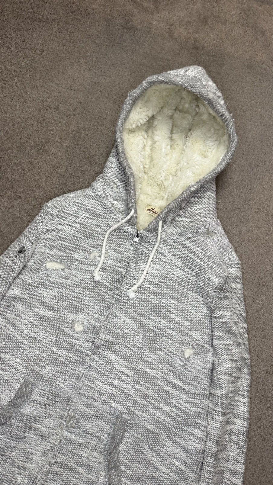 Japanese Brand Distressed Faux Fur Zip Hood ifsixwasnine LGB balenciaga Size US M / EU 48-50 / 2 - 3 Thumbnail