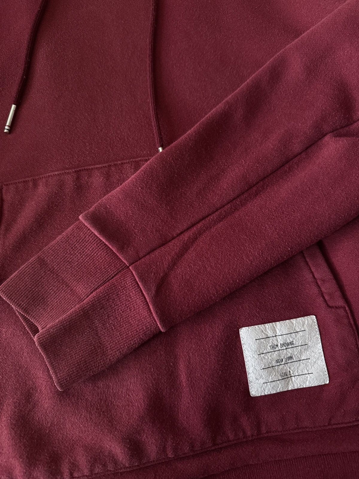 Thom Browne 🔥🔥 Thom Browne Burgundy 4-Bar Hoodie Size US M / EU 48-50 / 2 - 3 Thumbnail
