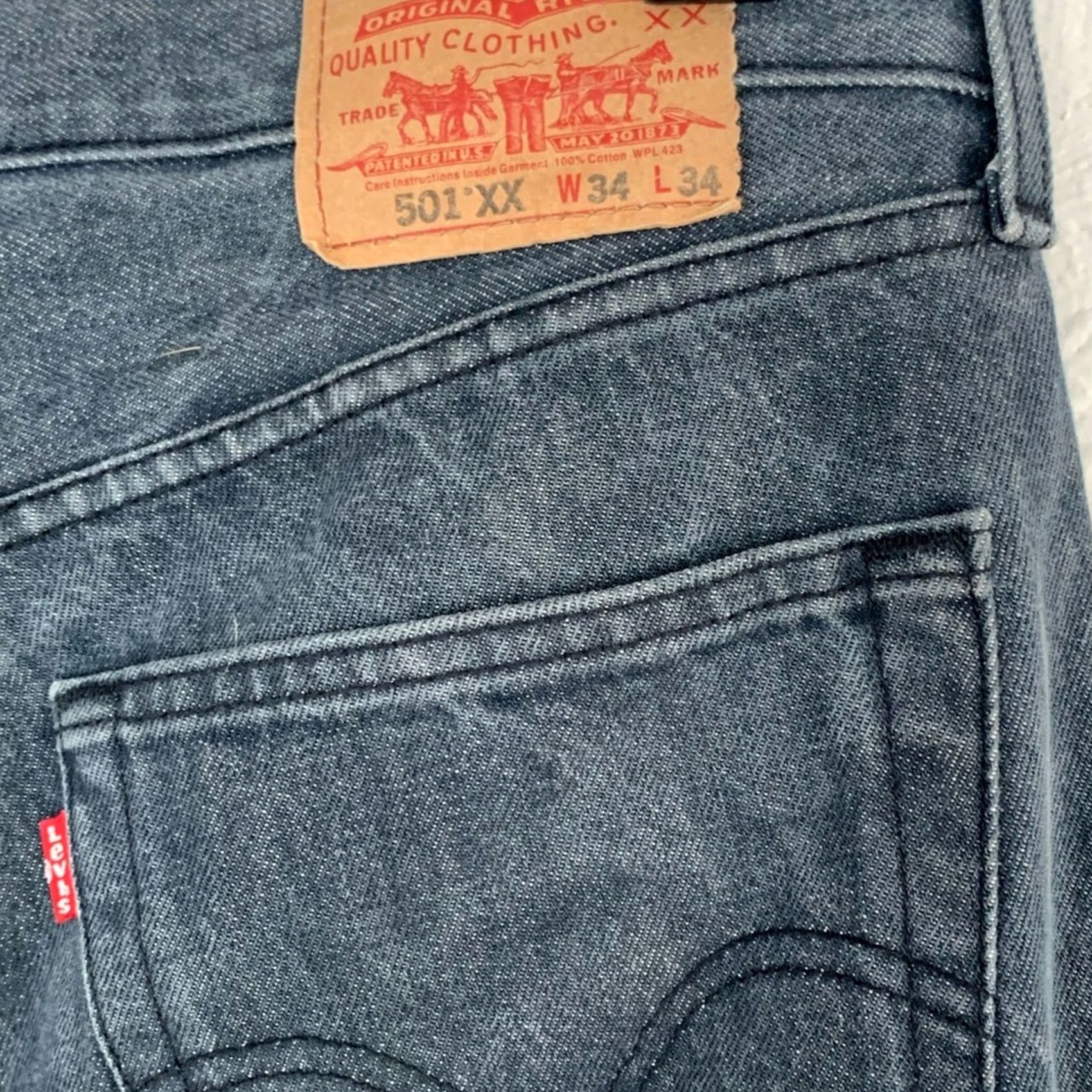 Levi's VINTAGE Levis 501XX Jeans Shirt? Size US 34 / EU 50 - 5 Thumbnail