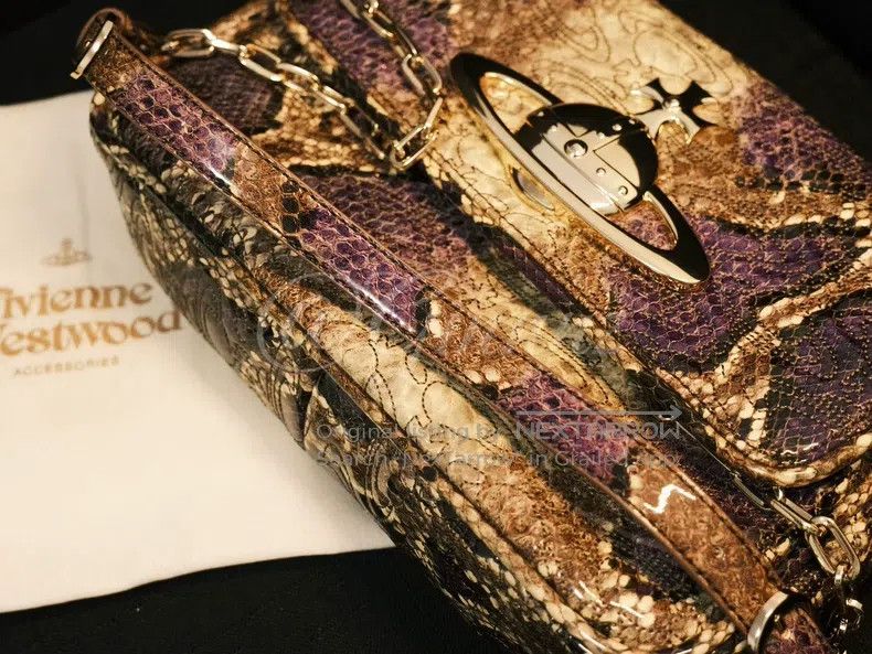 Vivienne Westwood Vivienne Westwood size os Vintage Snake Pattern Purple Gold Size ONE SIZE - 5 Thumbnail