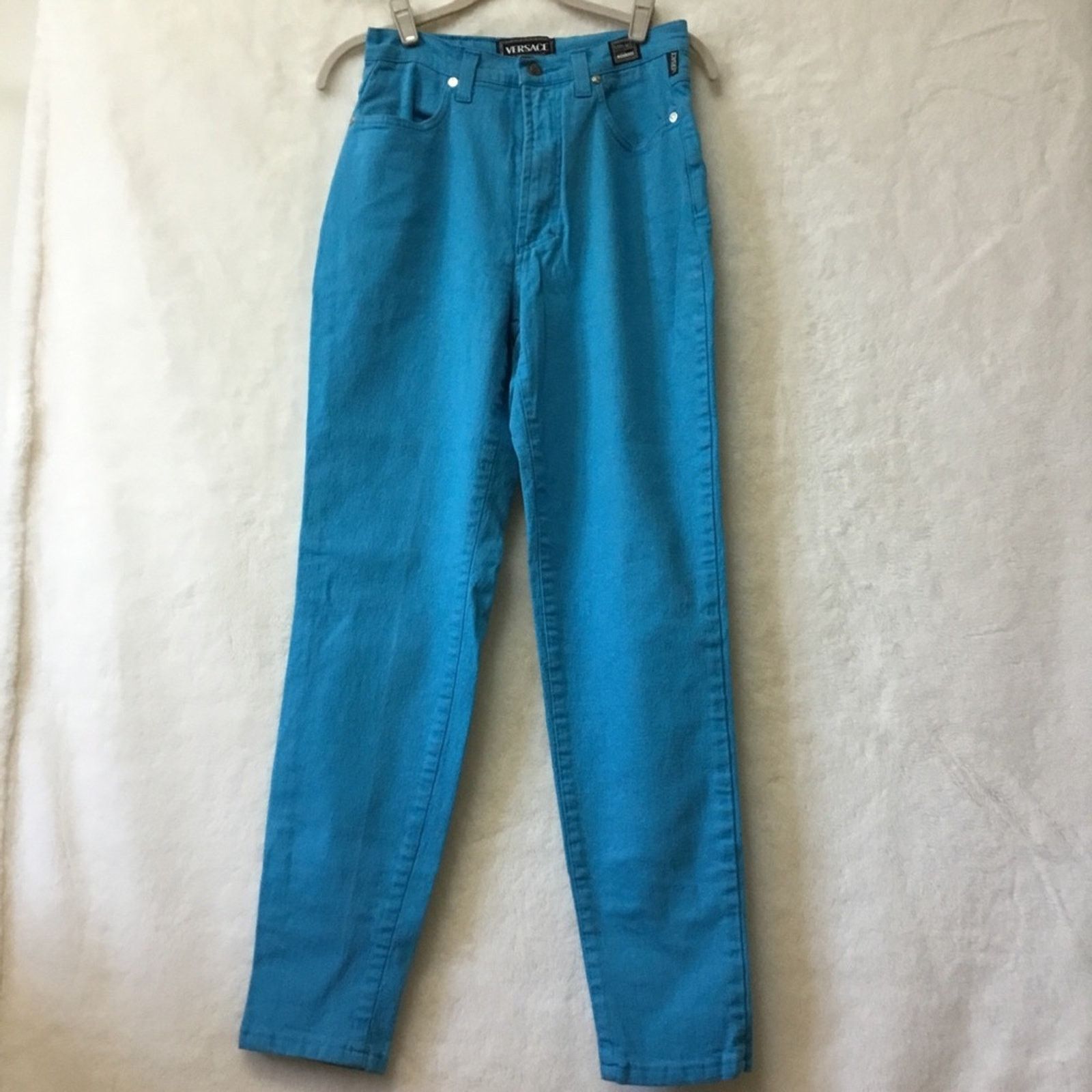 image of Versace Jeans Couture Bright Blue Jeans, Women's (Size 31)