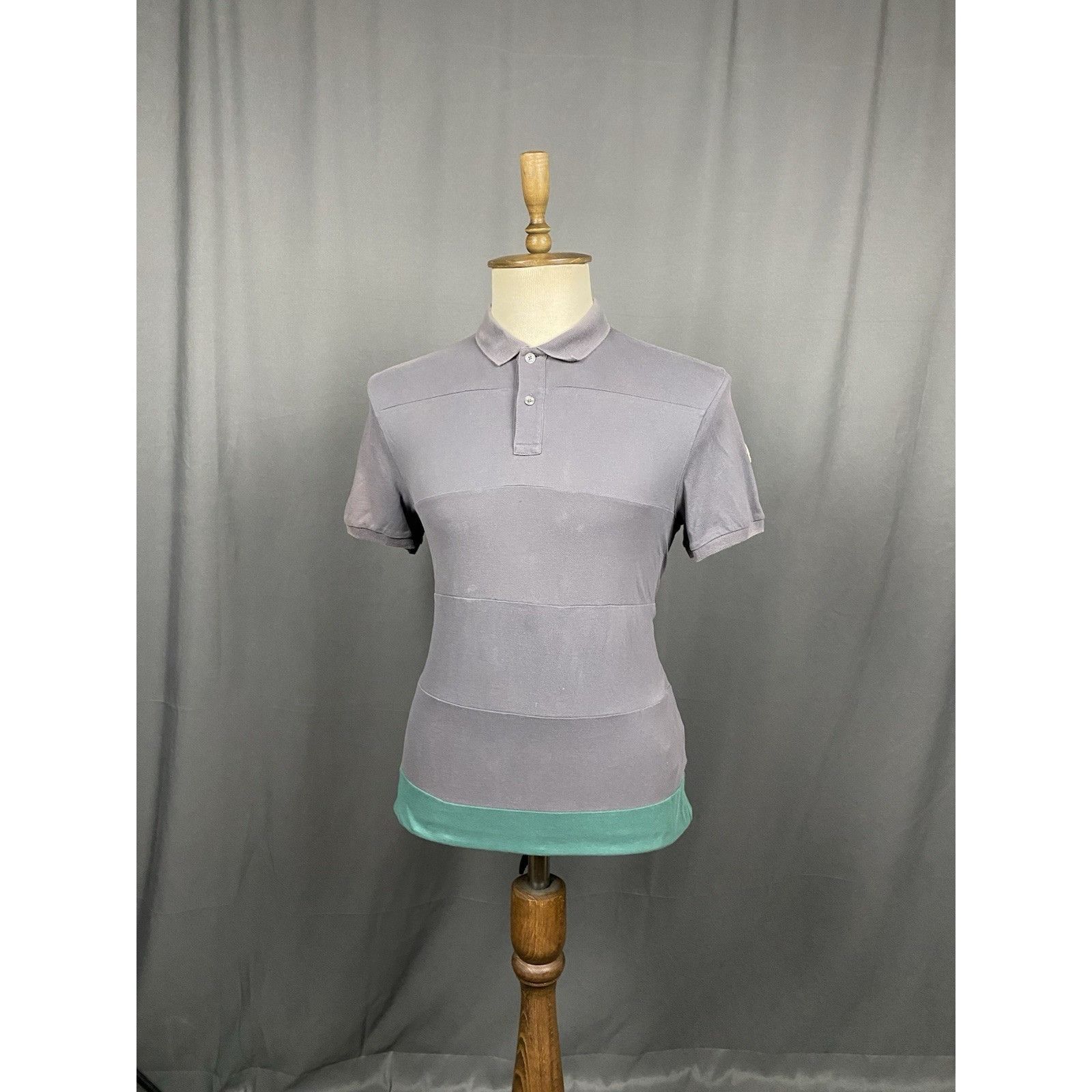 Moncler Moncler Maglia Men's Gray Polo T-Shirt Size L Size US L / EU 52-54 / 3 - 2 Thumbnail