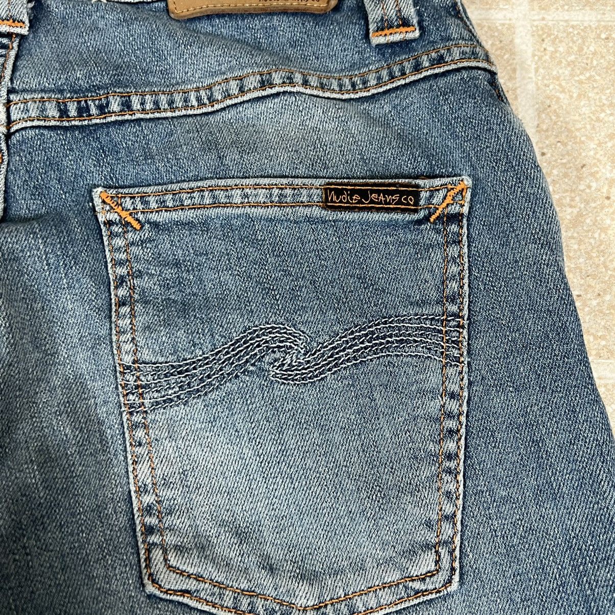 Nudie Jeans Nudie Jeans Grim Tim Salty Stone Blue Men Jeans size 26 / 32 Size US 26 / EU 42 - 3 Thumbnail