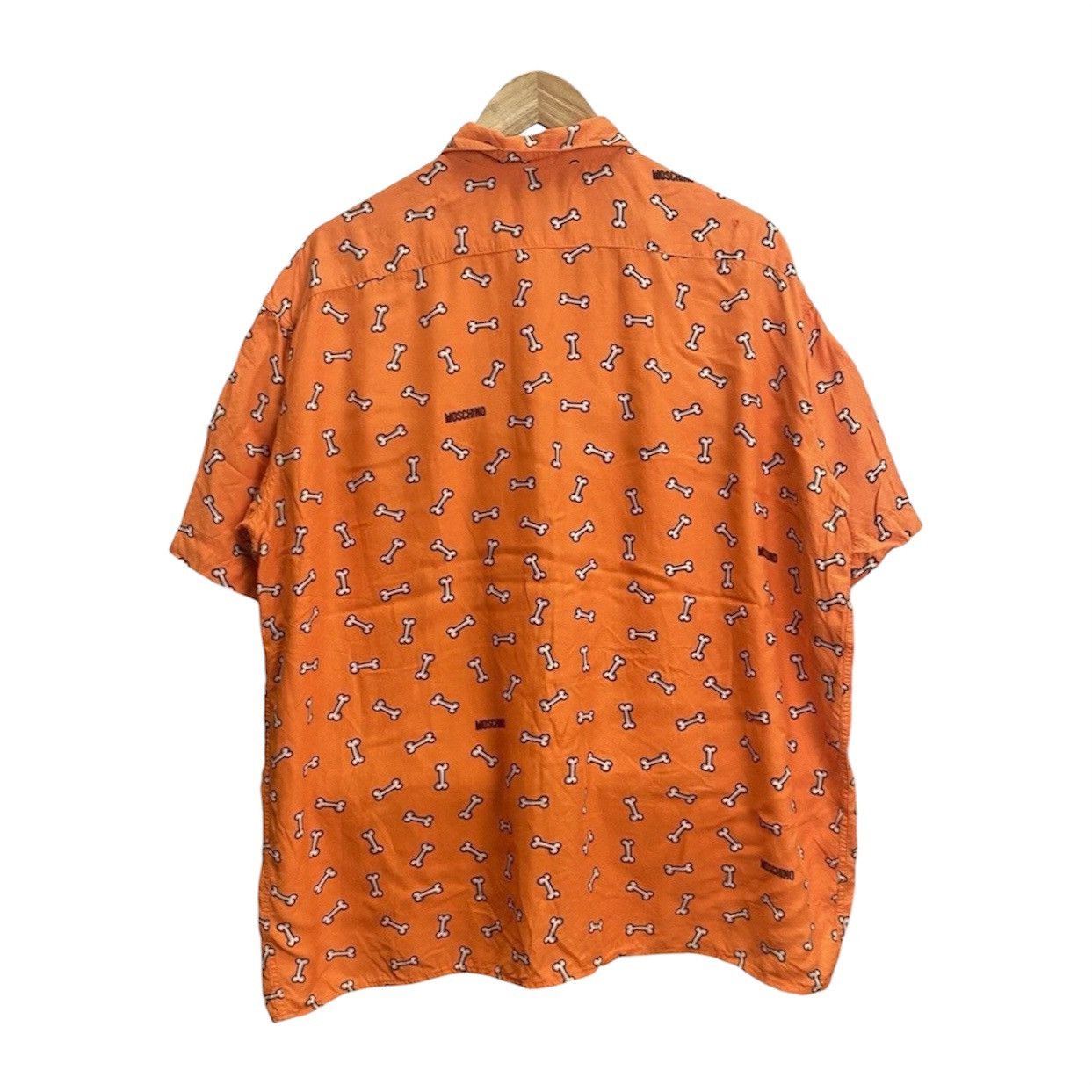 Moschino Moschino All Over Print Bone Shirt - Vintage Archive - Size US M / EU 48-50 / 2 - 2 Thumbnail