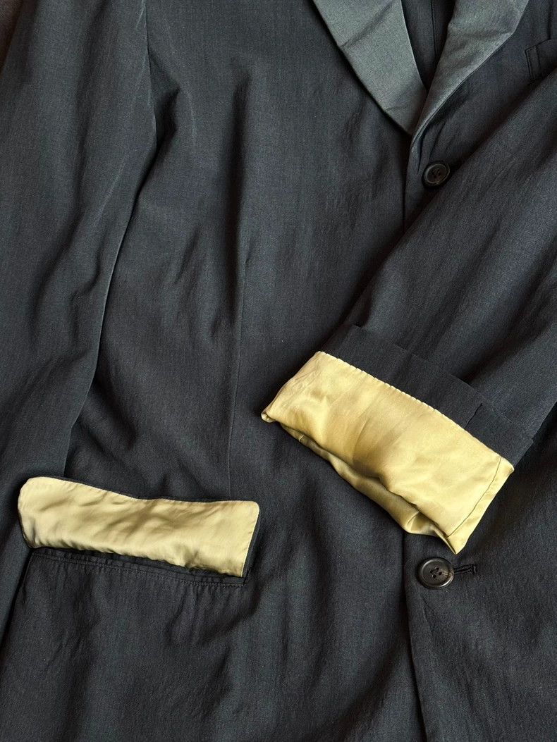 Yohji Yamamoto Yohji Yamamoto size 4 00 SS cold dyed wool suit with diffe Size 36R - 4 Thumbnail