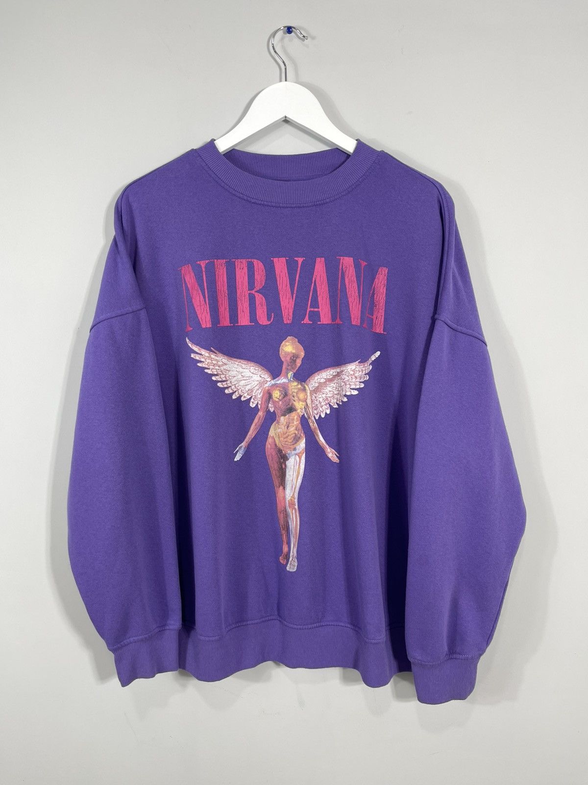 Nirvana Vintage 00's Y2k Nirvana In Utero Oversized Baggy Sweatshirt Size US M / EU 48-50 / 2 - 1 Thumbnail