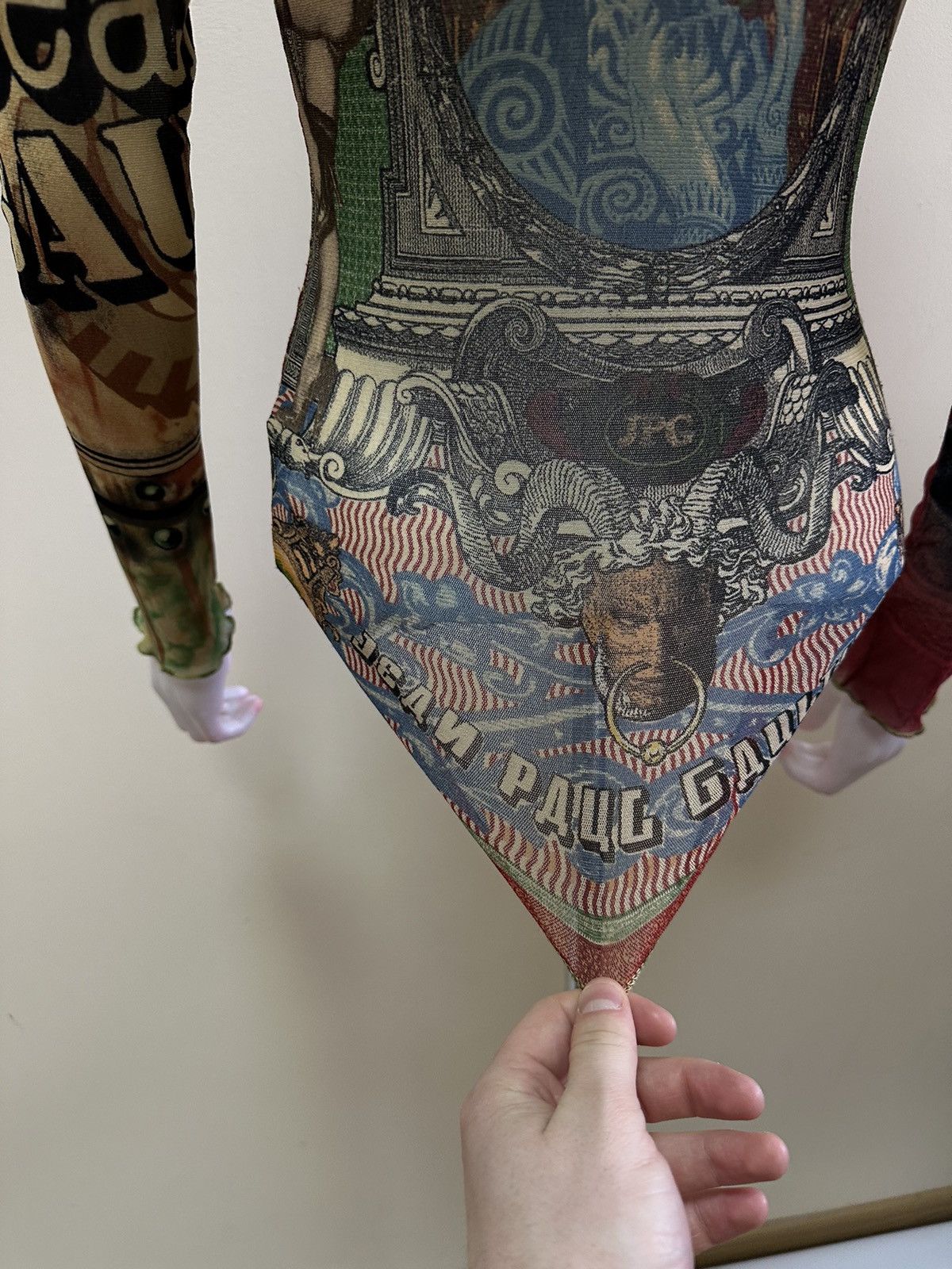 Jean Paul Gaultier Very Rare! Jean Paul Gaultier Ss96 Collage Mesh Shirt Size S Size S / US 4 / IT 40 - 9 Thumbnail