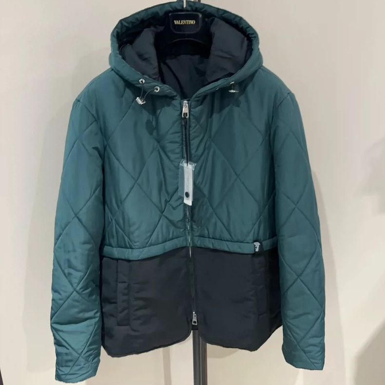 Versace Versace Men's cotton jacket two-color stitching design Size US XL / EU 56 / 4 - 2 Thumbnail