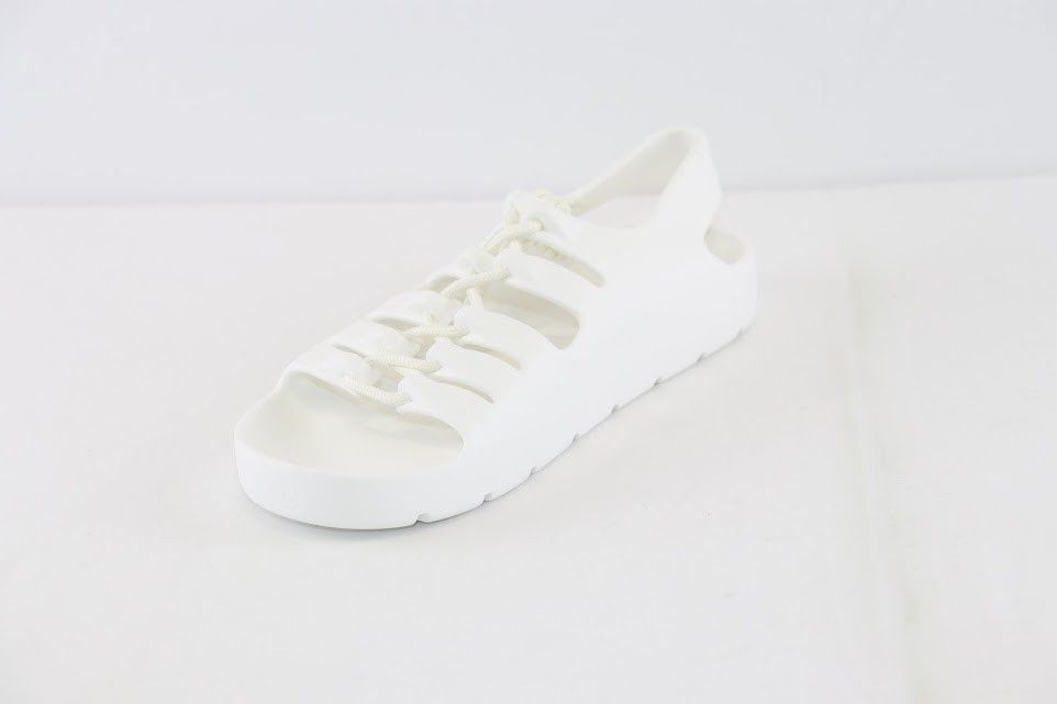 Bottega Veneta o1rshd1 Gel Rubber Jelly Sandal in Chalk Size US 7 / EU 40 - 3 Thumbnail