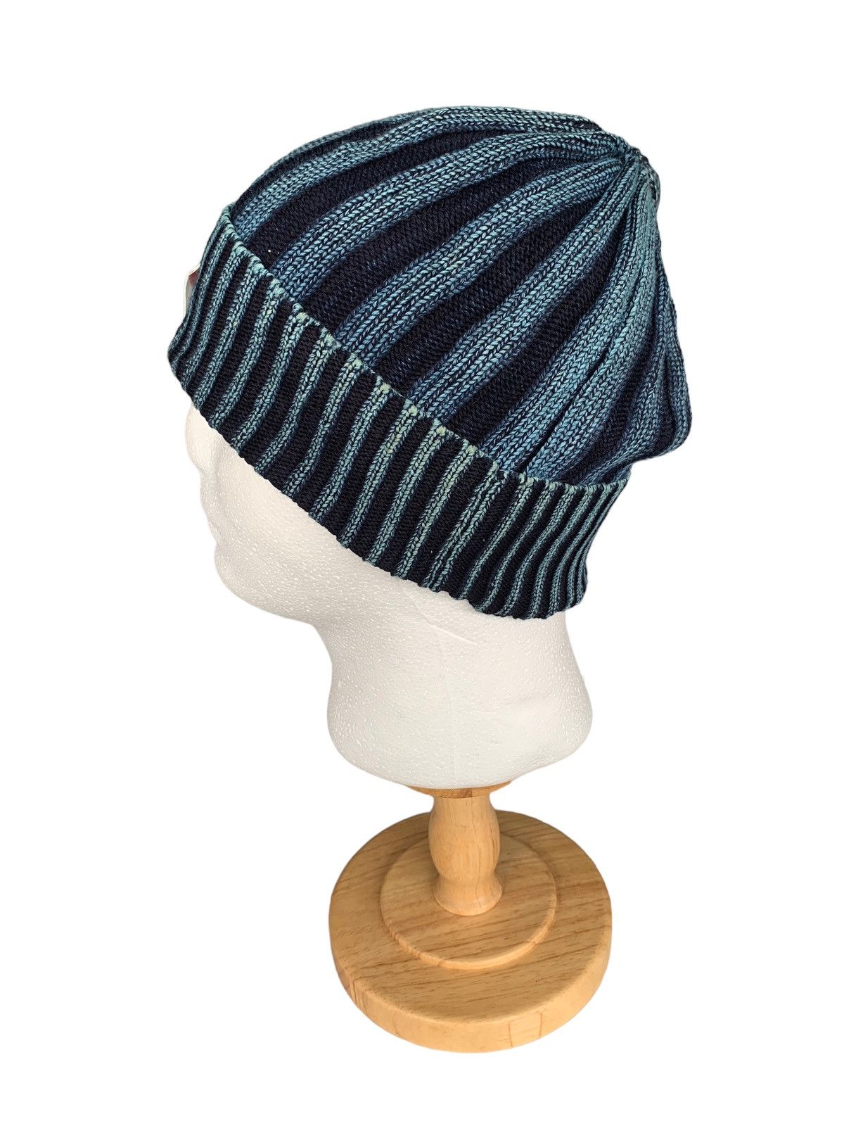 Japanese Brand × Kapital × Vintage Japanese Welkem Blue Indigo Beanie Hats Size ONE SIZE - 8 Thumbnail