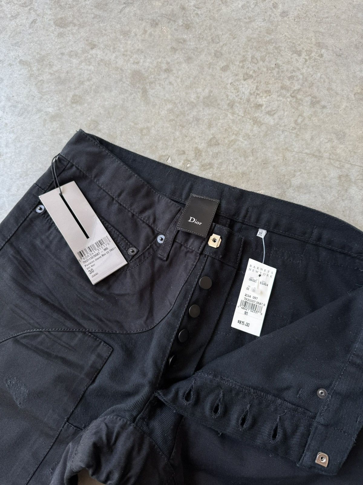 Dior Dior Homme AW07 “Navigate” Patchwork Denim by Hedi Slimane Size US 30 / EU 46 - 7 Thumbnail