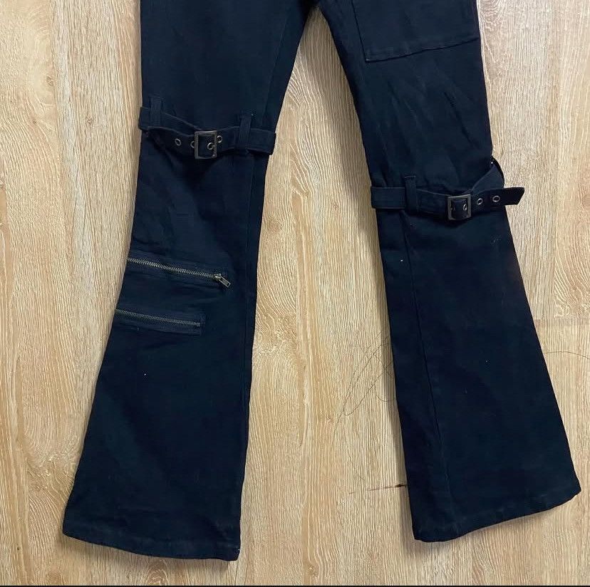 If Six Was Nine × Le Grande Bleu (L.G.B.) Vtg Punk Y2k Pant Size US 28 / EU 44 - 4 Thumbnail