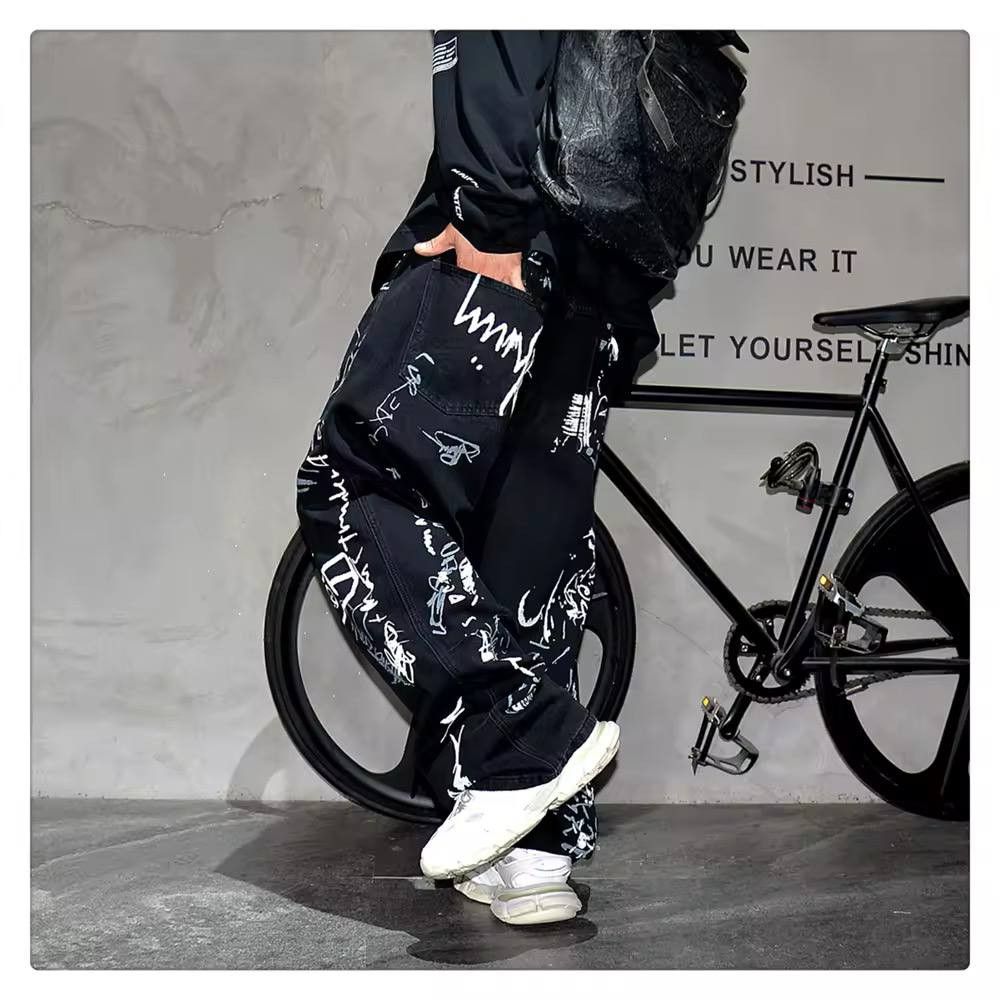 Japanese Brand × Vintage graffiti jeans Size US 34 / EU 50 - 4 Thumbnail