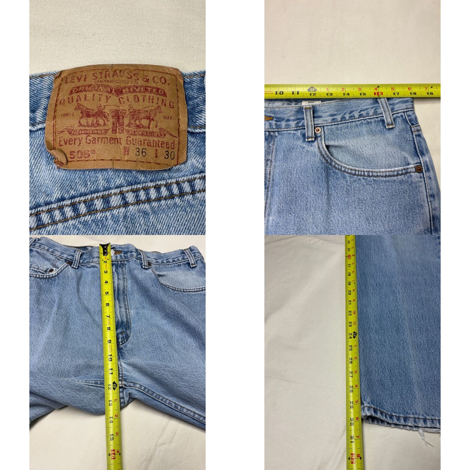 Levi's VINTAGE Levi's 505 Jeans Light Wash Regular Fit Straight Leg Mens W36 L30 Size US 36 / EU 52 - 9 Thumbnail