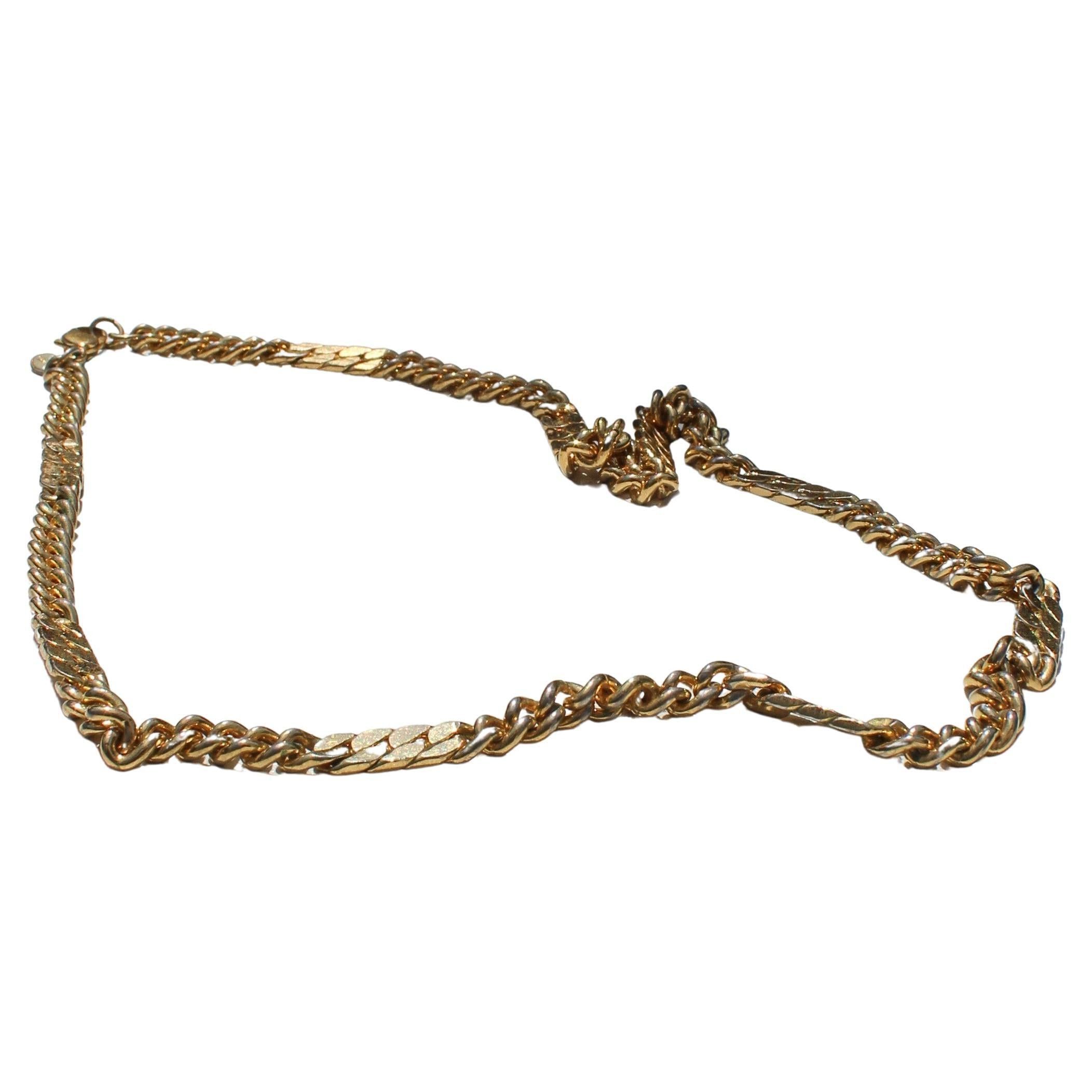 image of Monet Vintage 1980S Necklace, Gold Plated Chain, Women's