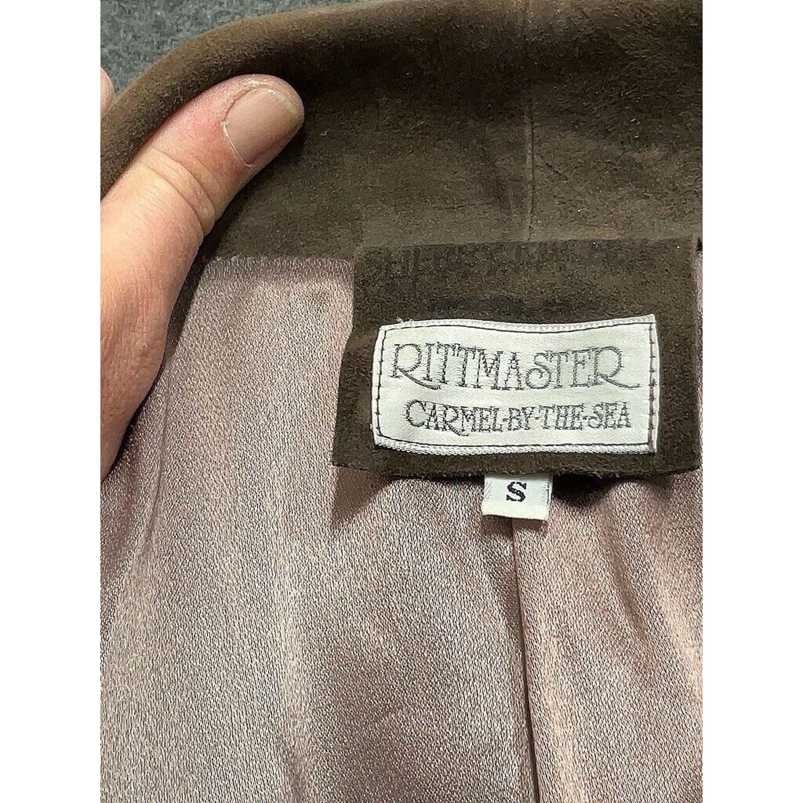 Vintage Rittmaster Carmel by the Sea Chocolate Brown Suede Jacket S Size S / US 4 / IT 40 - 3 Thumbnail