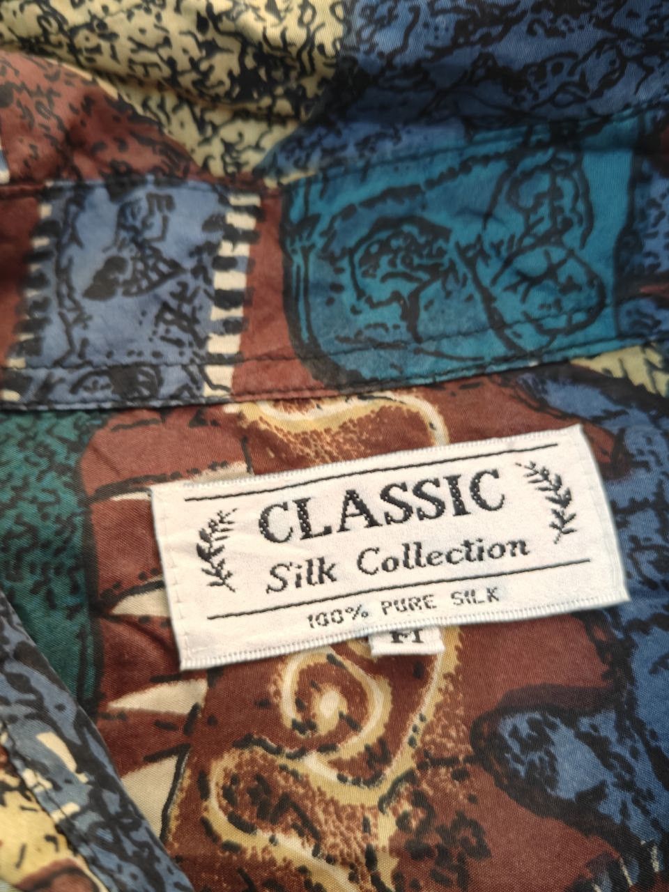 Vintage Vintage Silk Shirt Size US M / EU 48-50 / 2 - 2 Thumbnail