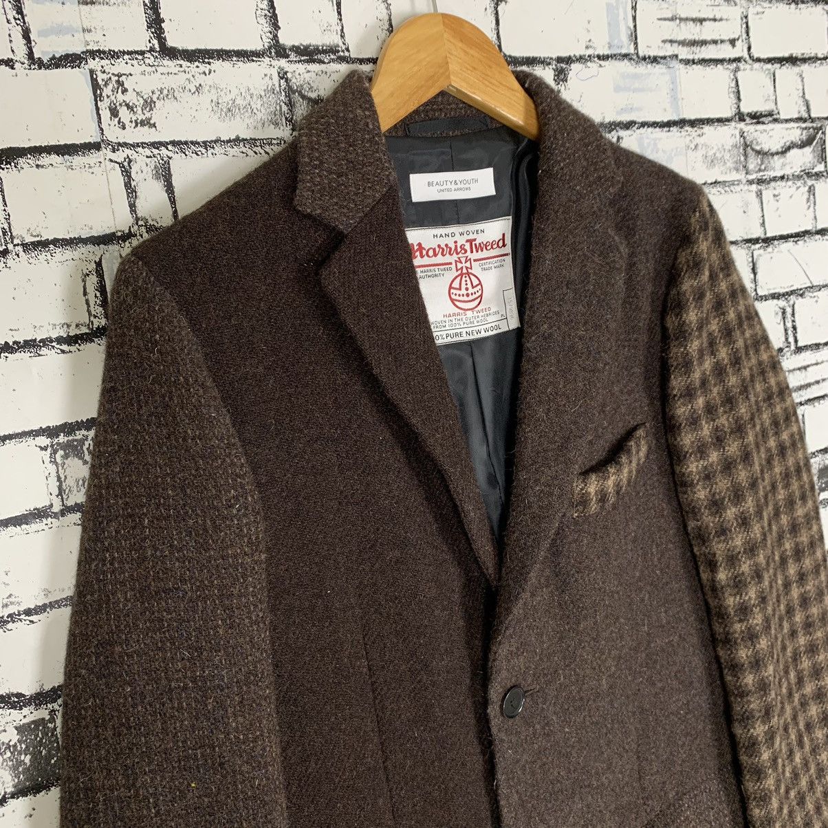 BEAUTY&YOUTH × Harris Tweed × United Arrows Beauty&Youth United Arrows Harris Tweed Wool Coat Blazer Size M / US 6-8 / IT 42-44 - 4 Thumbnail